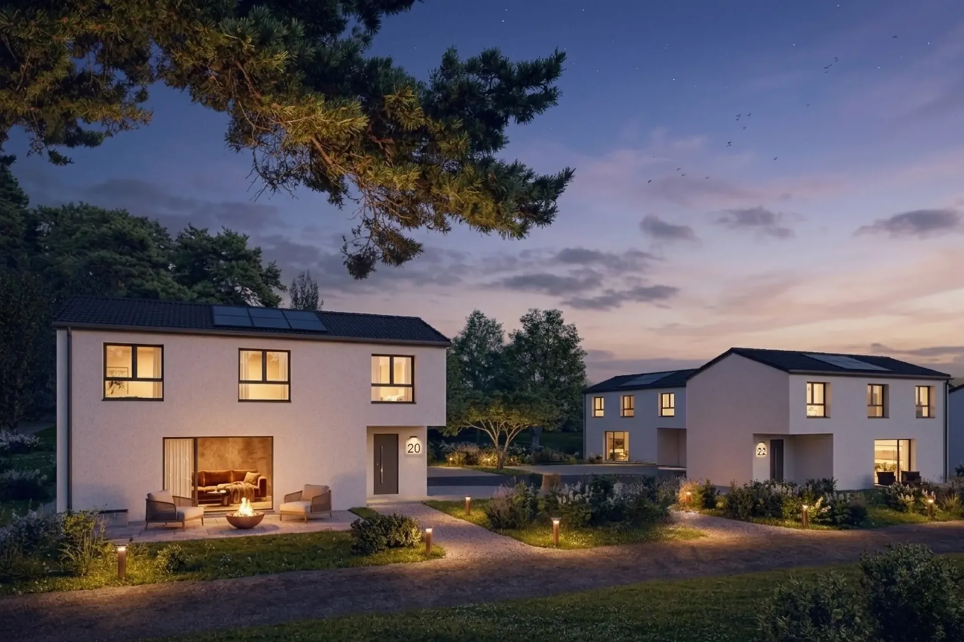 Die Konstruktion des Hameau de Ferpicloz schreitet voran. Letzte Villa verfügbar!