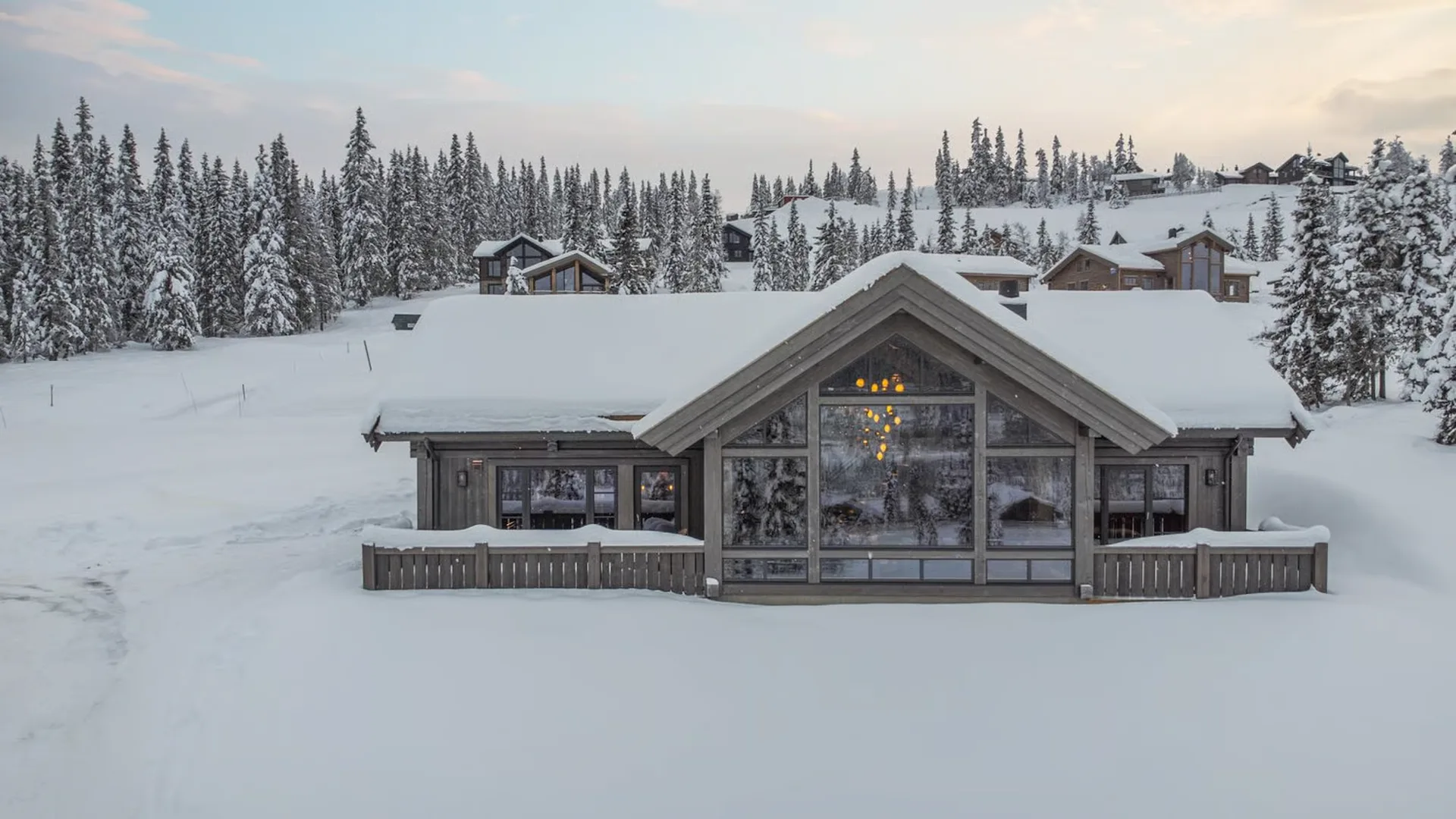 Piste-Seite-Skihütten in Kvitfjell
