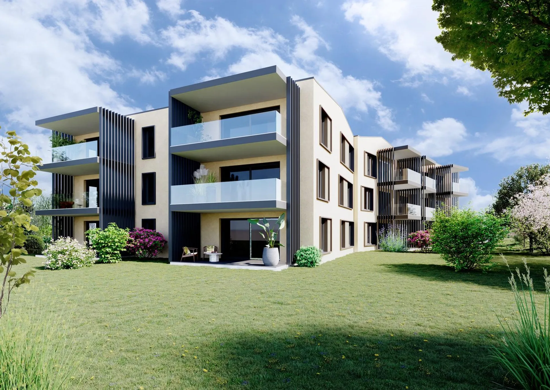 Appartement de 2,5 pièces avec jardin à Cortaillod