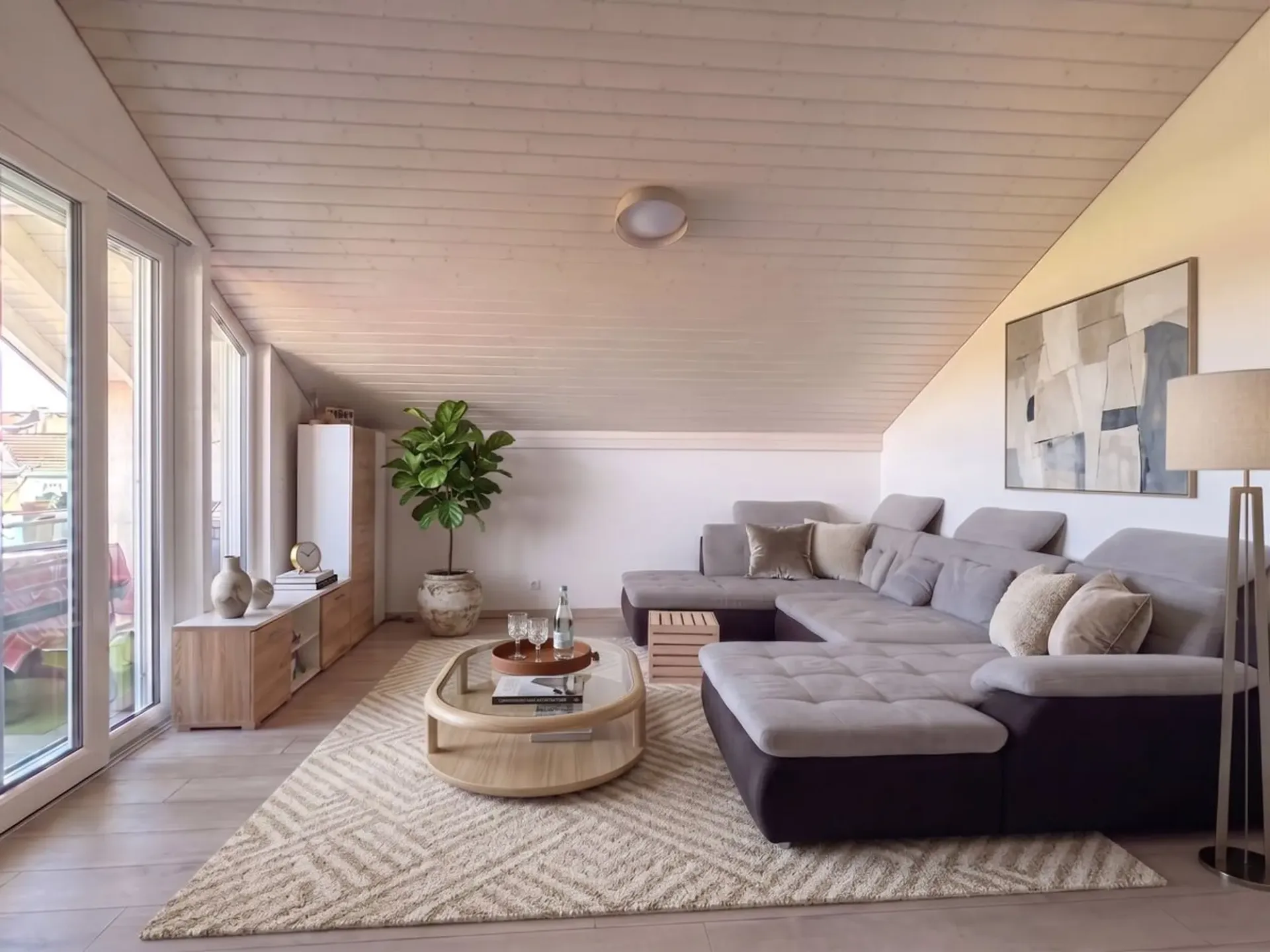Wohnung zu verkaufen in Vallon (10 Minuten von Payerne entfernt) - 4,5 Zimmer, 106 m², freie Sicht auf die Landschaft ohne vis-à-vis