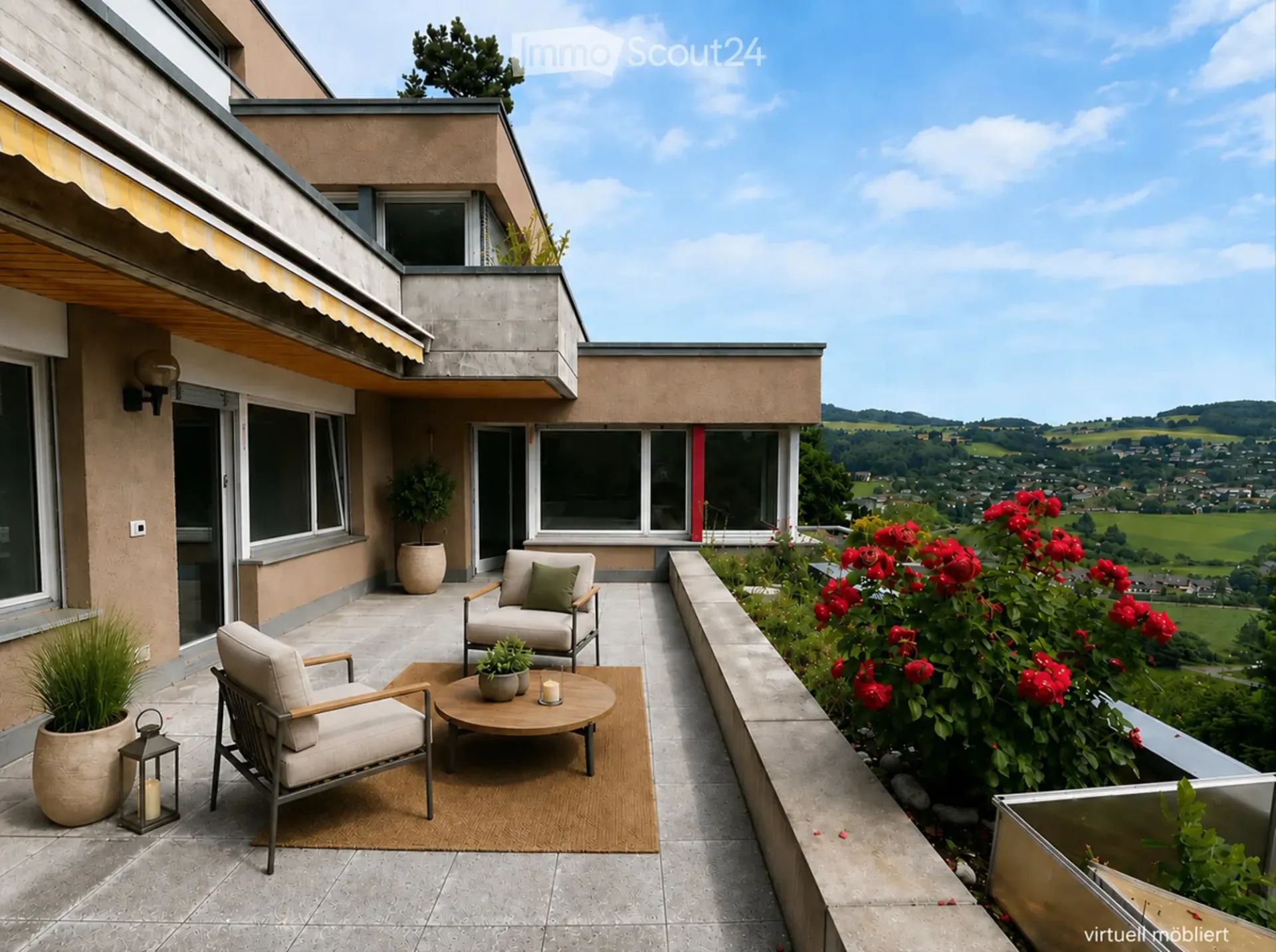 Familienfreundliche Lage mit Aussicht