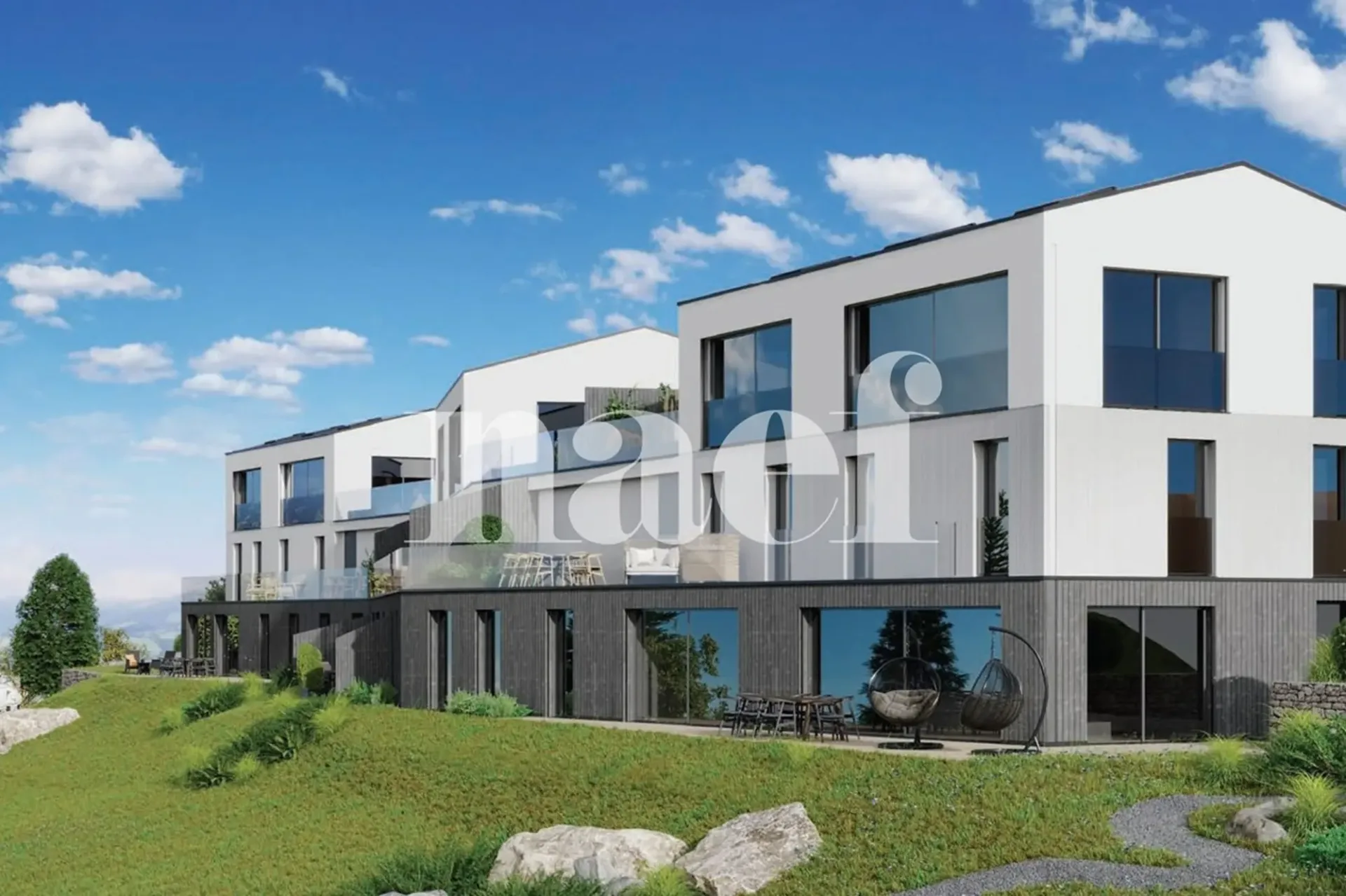 Wohnung/Villa mit 5.5 Zimmern und atemberaubendem Blick in Sorens zum Verkauf