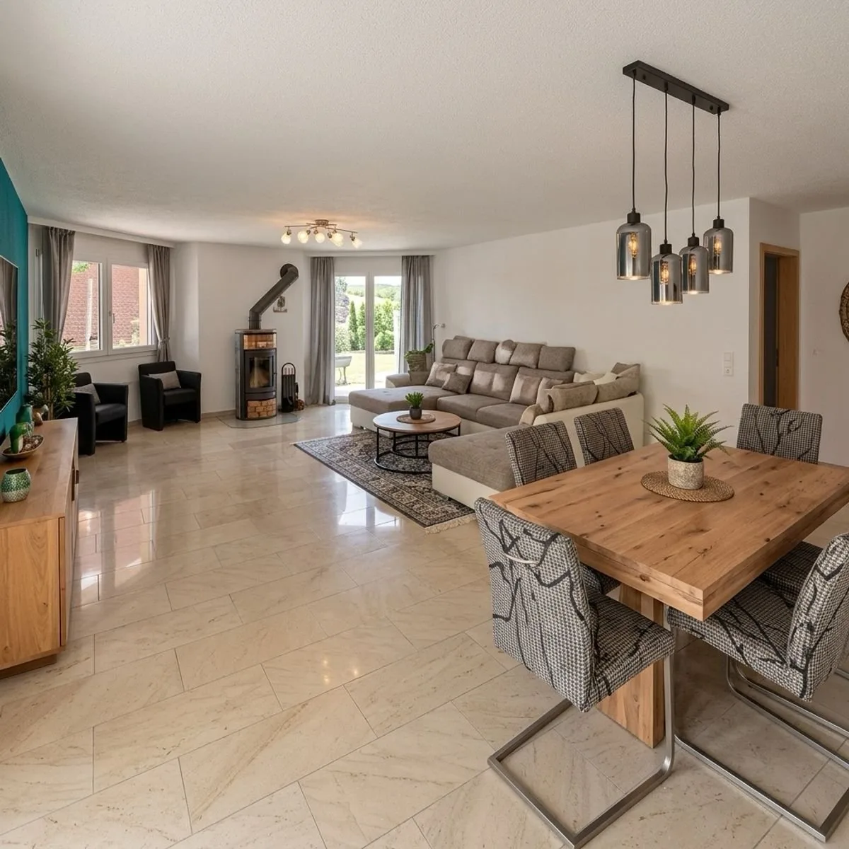 Large modern apartment with garden, veranda and 133 m2 of terrace