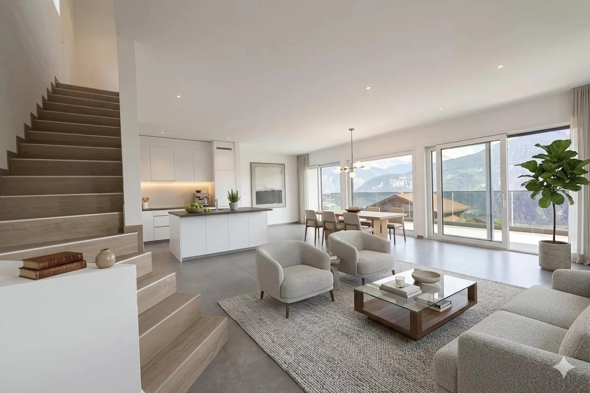 Chermignon-d'en-Haut - Moderne 5.5-Zimmer-Villa mit 360-Grad-Blick