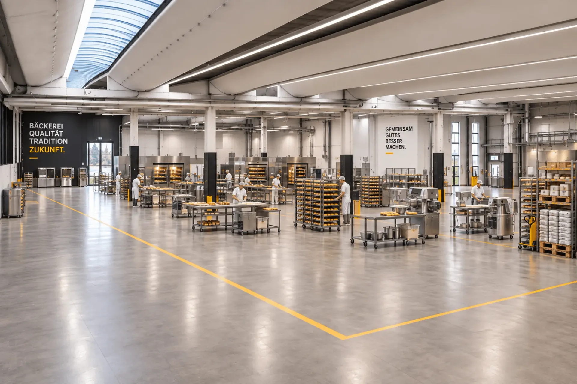 Hallenflächen ab ca. 1?000 m² und 7.2 m Raumhöhe für Produktion, Gewerbe, Freizeit und Showroom