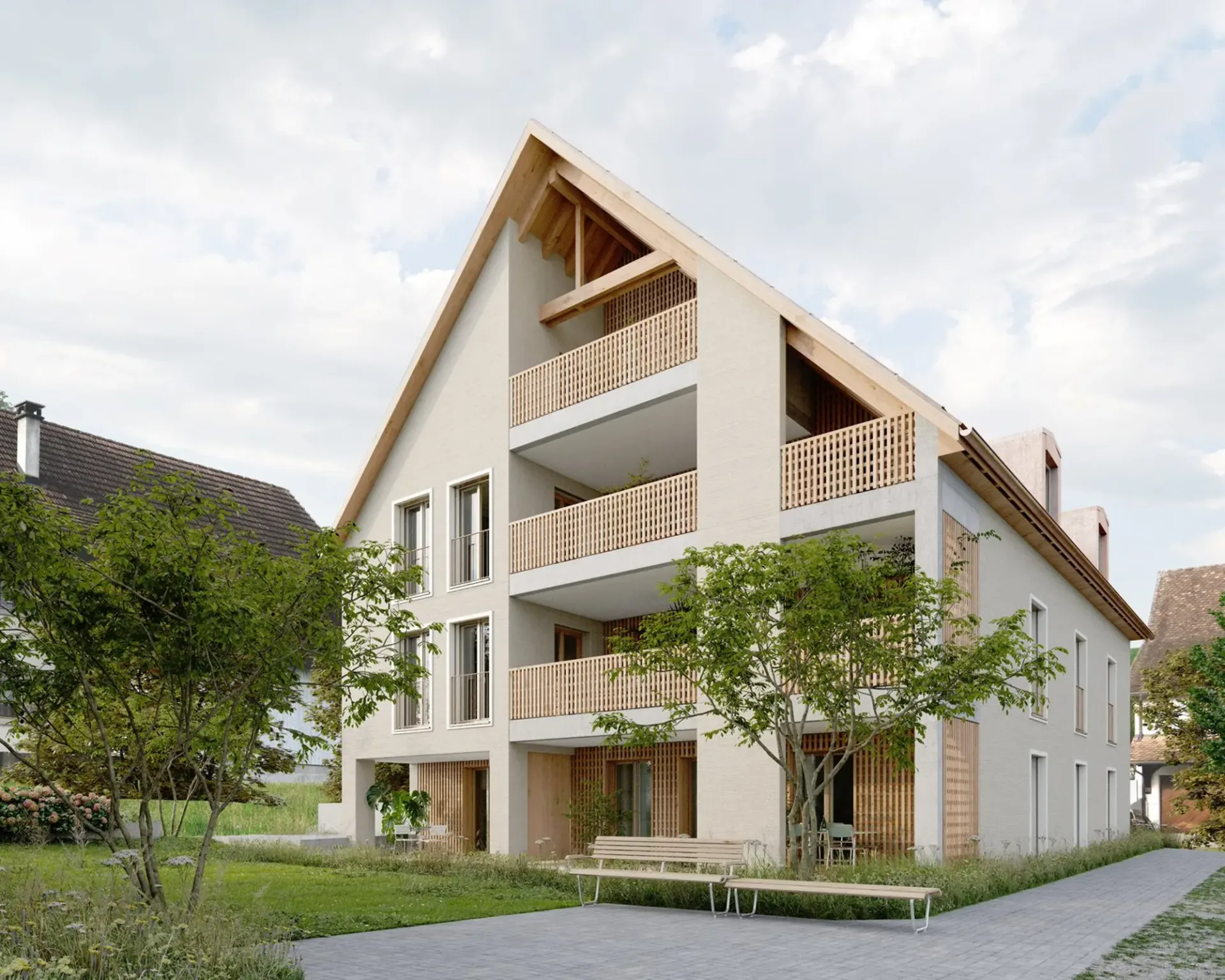 Nuovo edificio 2027. Appartamento 2.5 locali al piano terra a Zweidlen