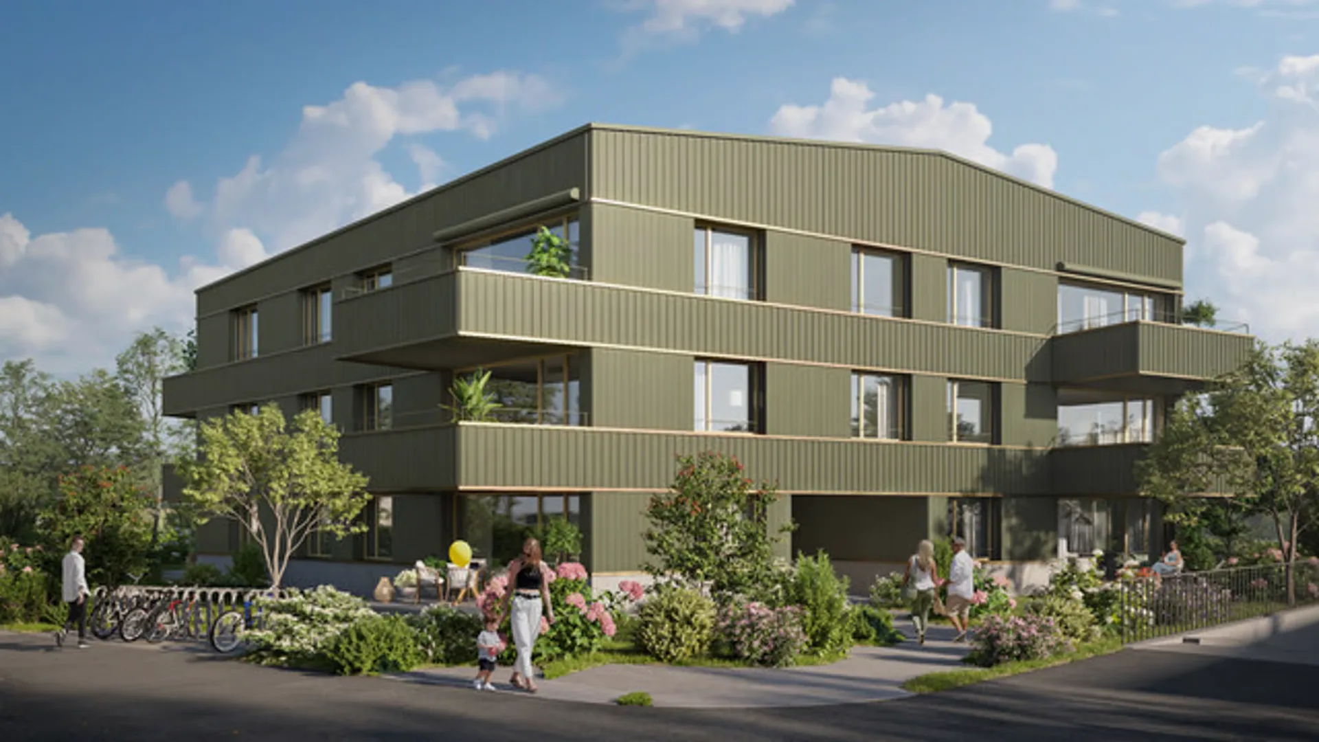 Appartements de 4,5 dans un cadre calme et verdoyant à Châtonnaye