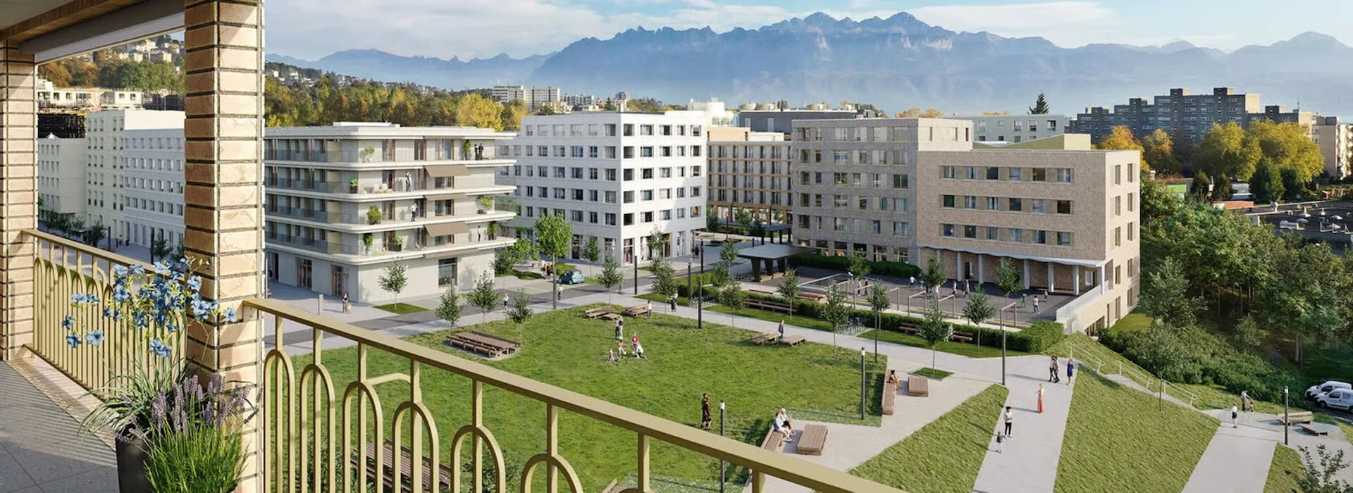 Geräumige 5.5-Zimmer-Wohnung im Herzen des Quartiers de l'Orée in Crissier