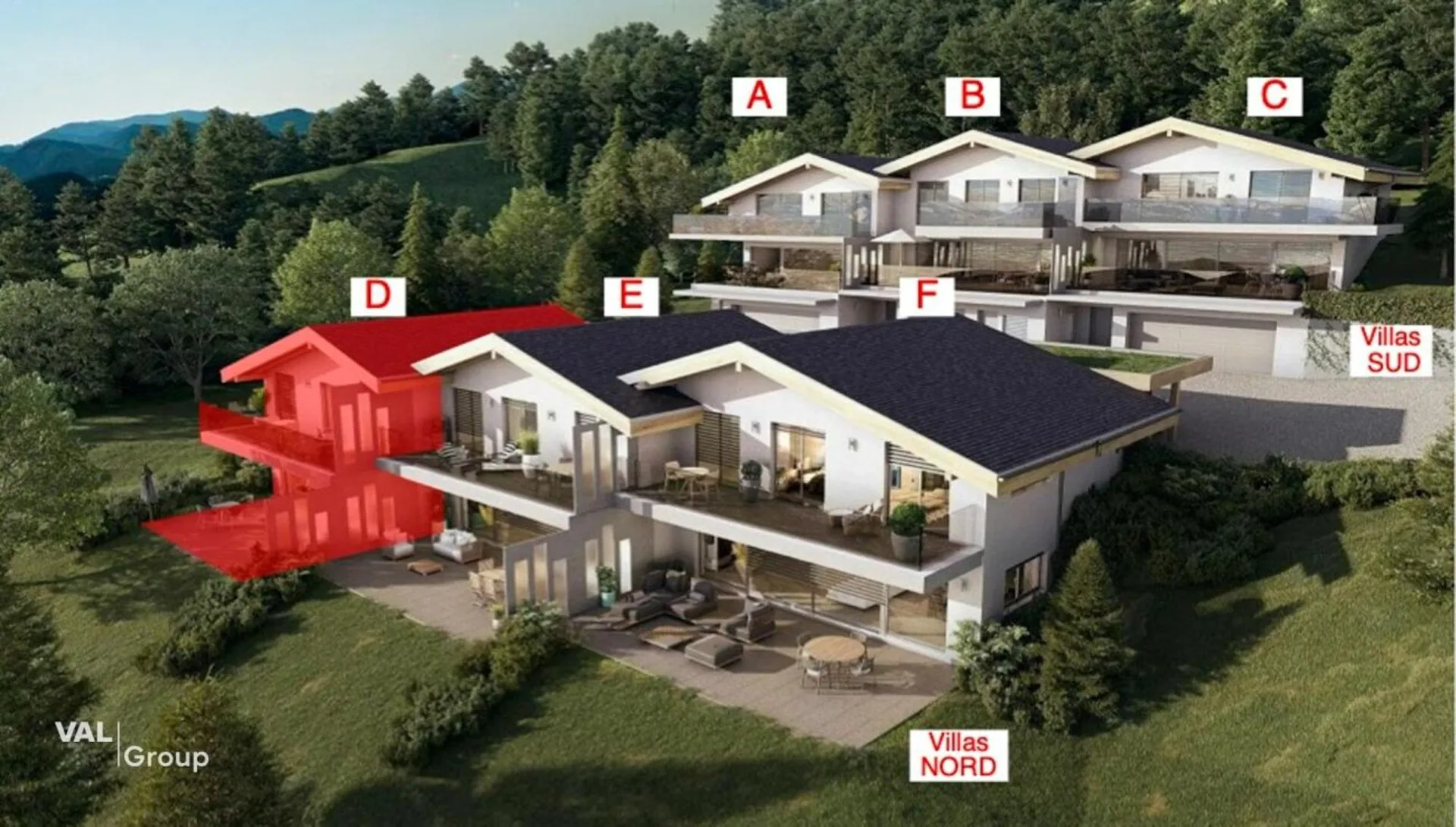 Moderne Villa mit Panoramablick auf das Rhône-Tal