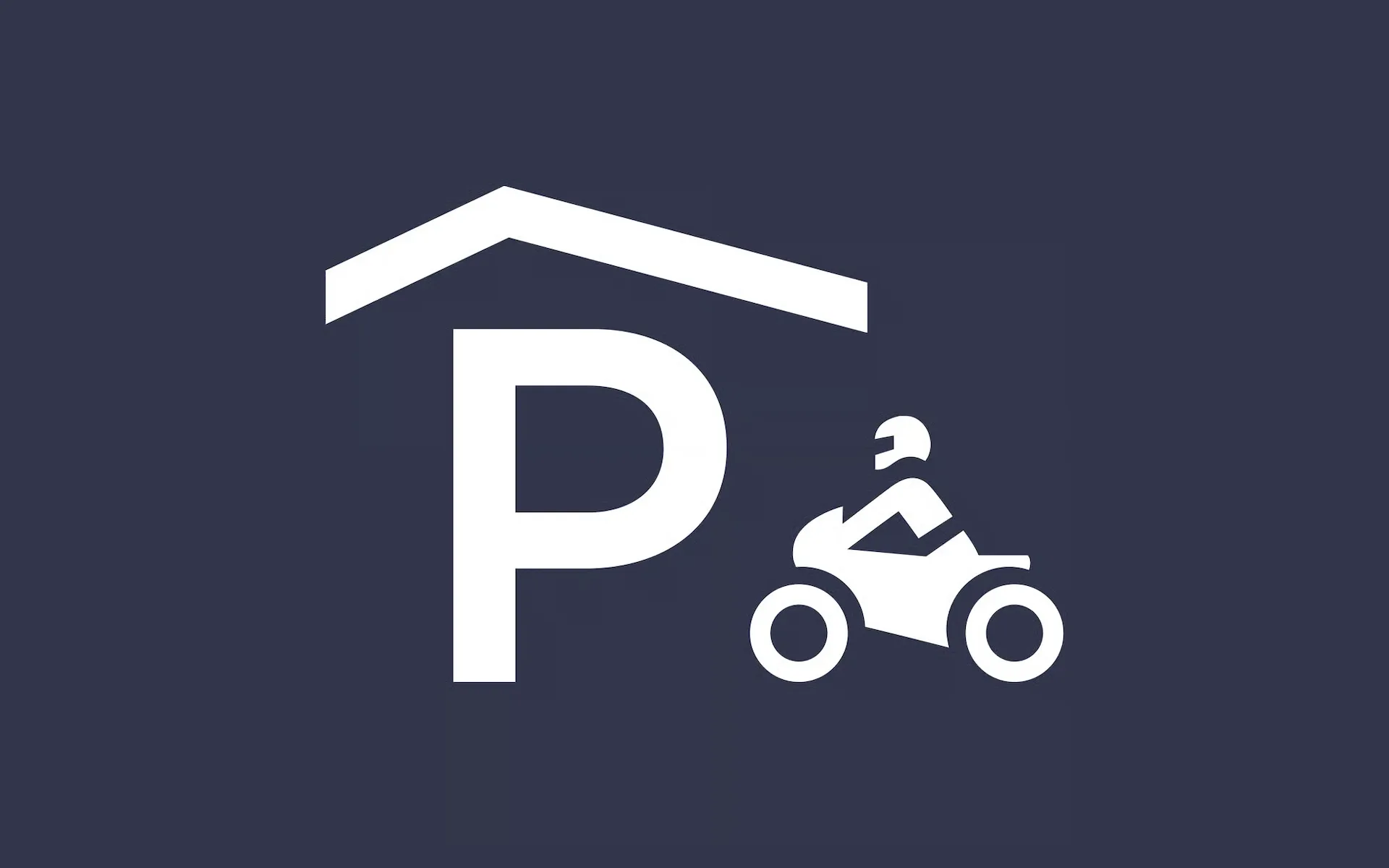 Covered parking place bike