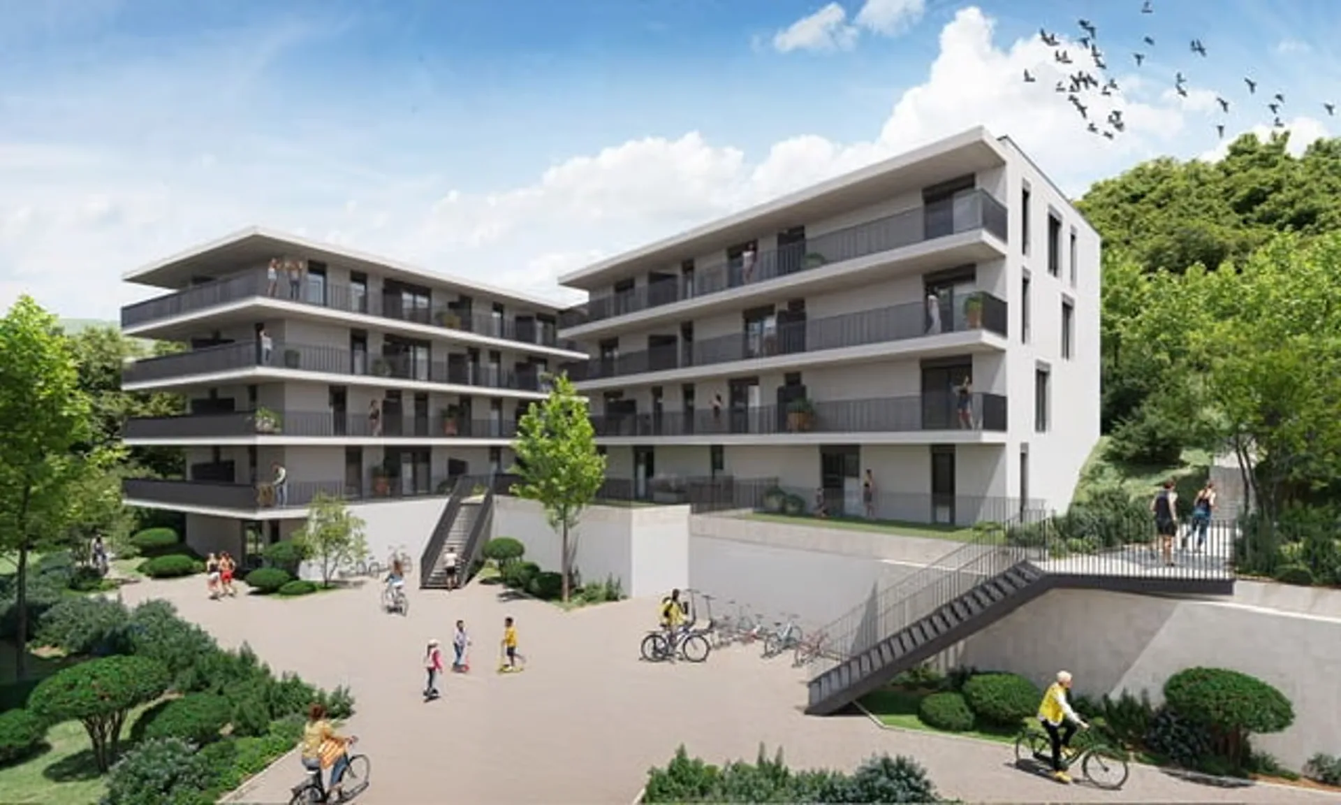 2108 Couvet/NE Neues "Le Pontet" / Neue Wohnungen in PPE 2,5 - 3,5 - 4,5 mit Balkon und Terrasse