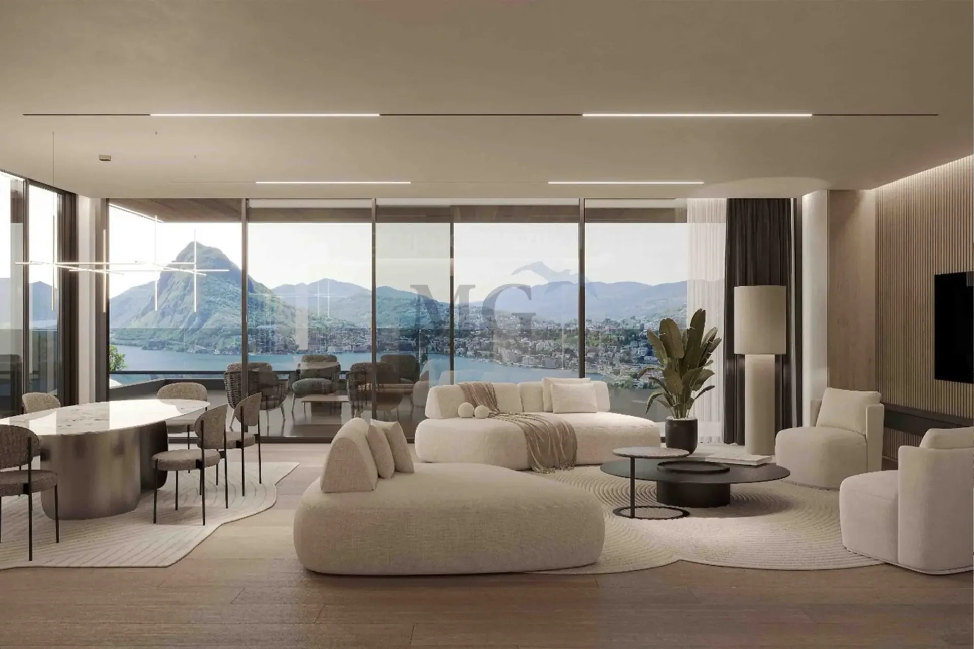 Wohnung 4,5 Zimmer mit Seeblick und privatem Pool