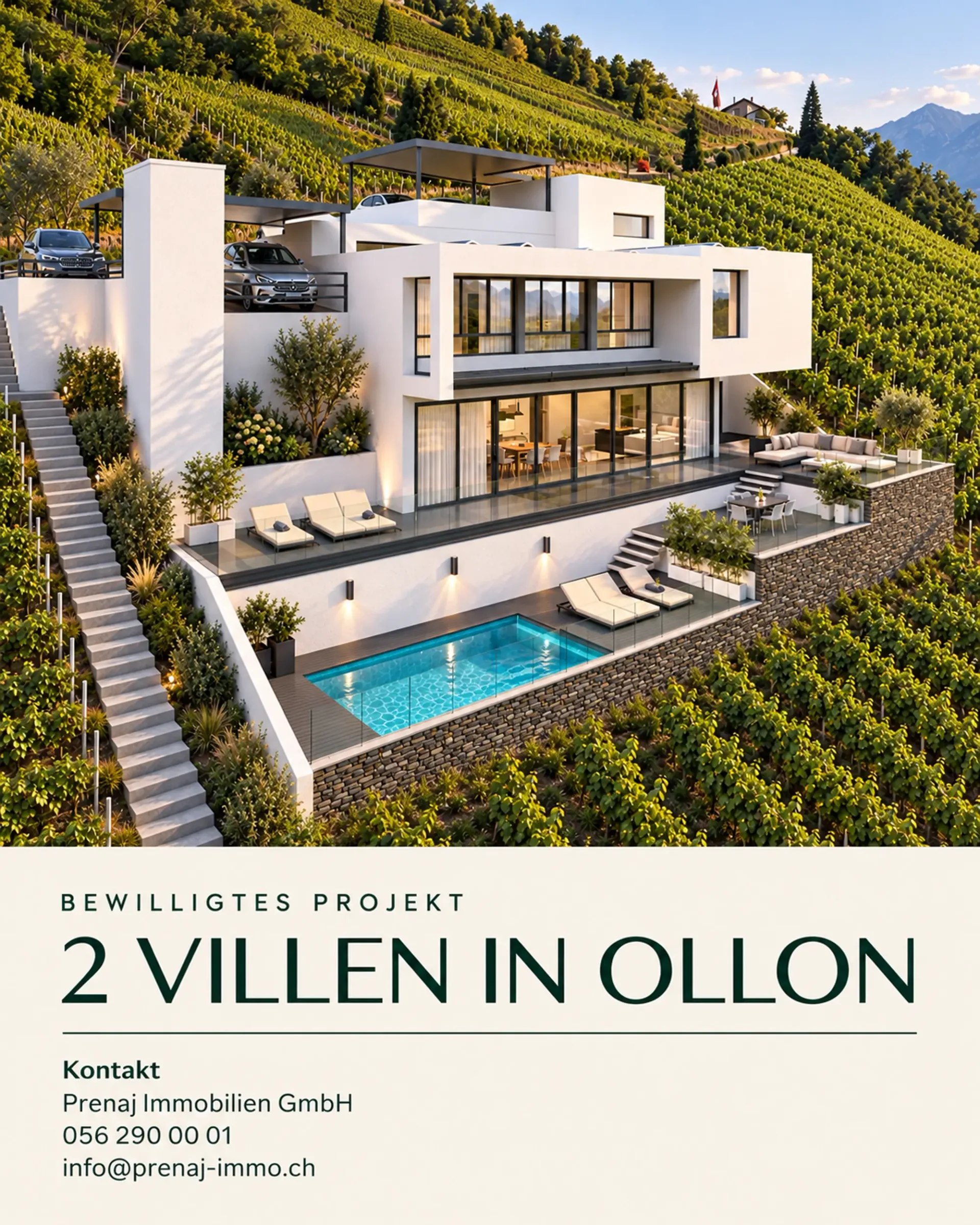 Building land in a dream location in Ollon VD - approved for 2 villas
