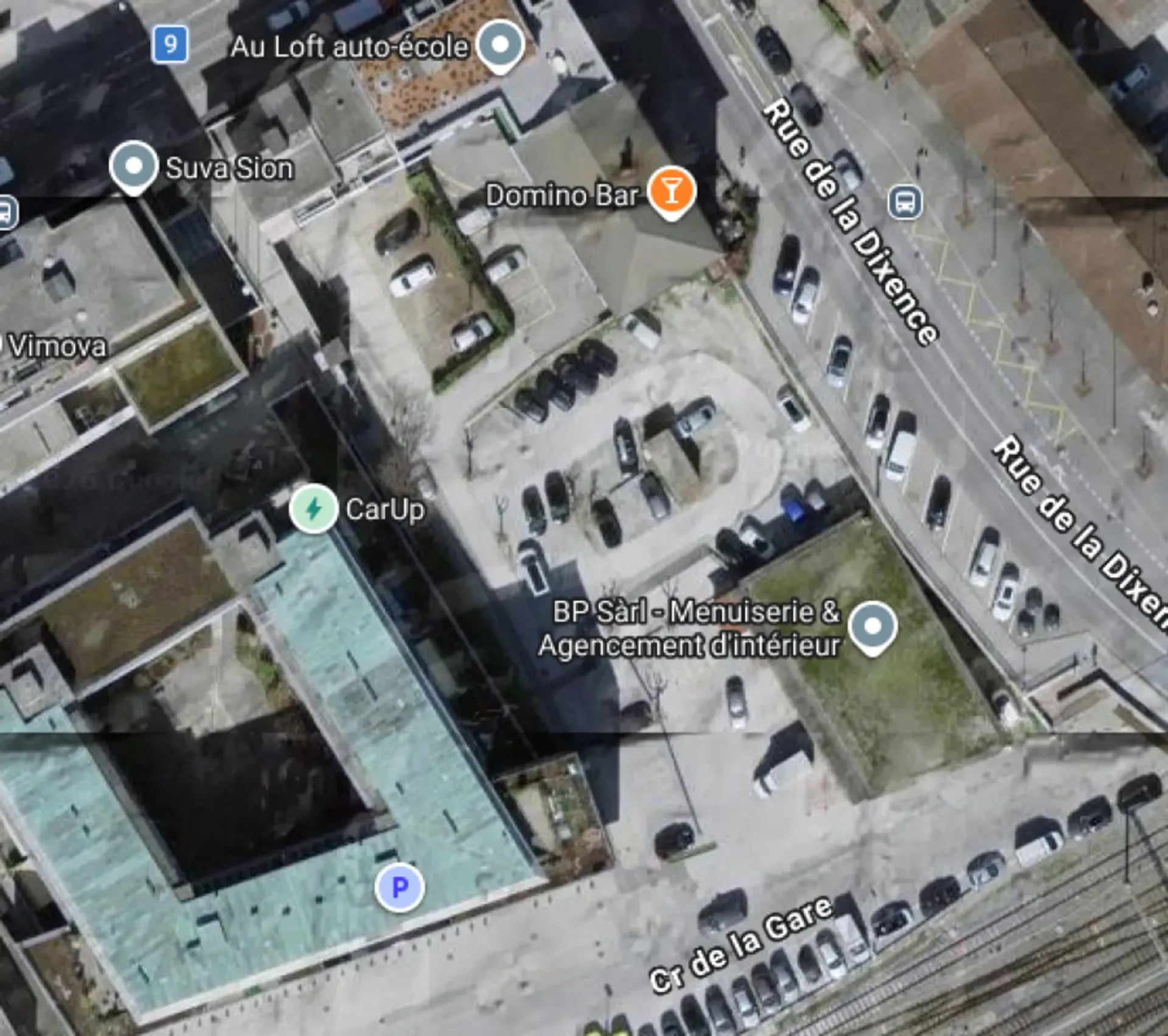 Außenparkplatz in Sion, Cour de la Gare 21 zu vermieten