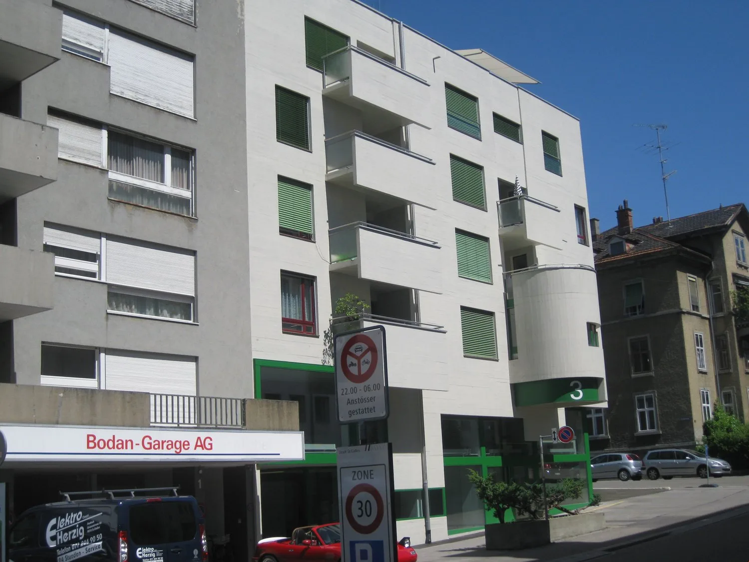 Parking space in the city