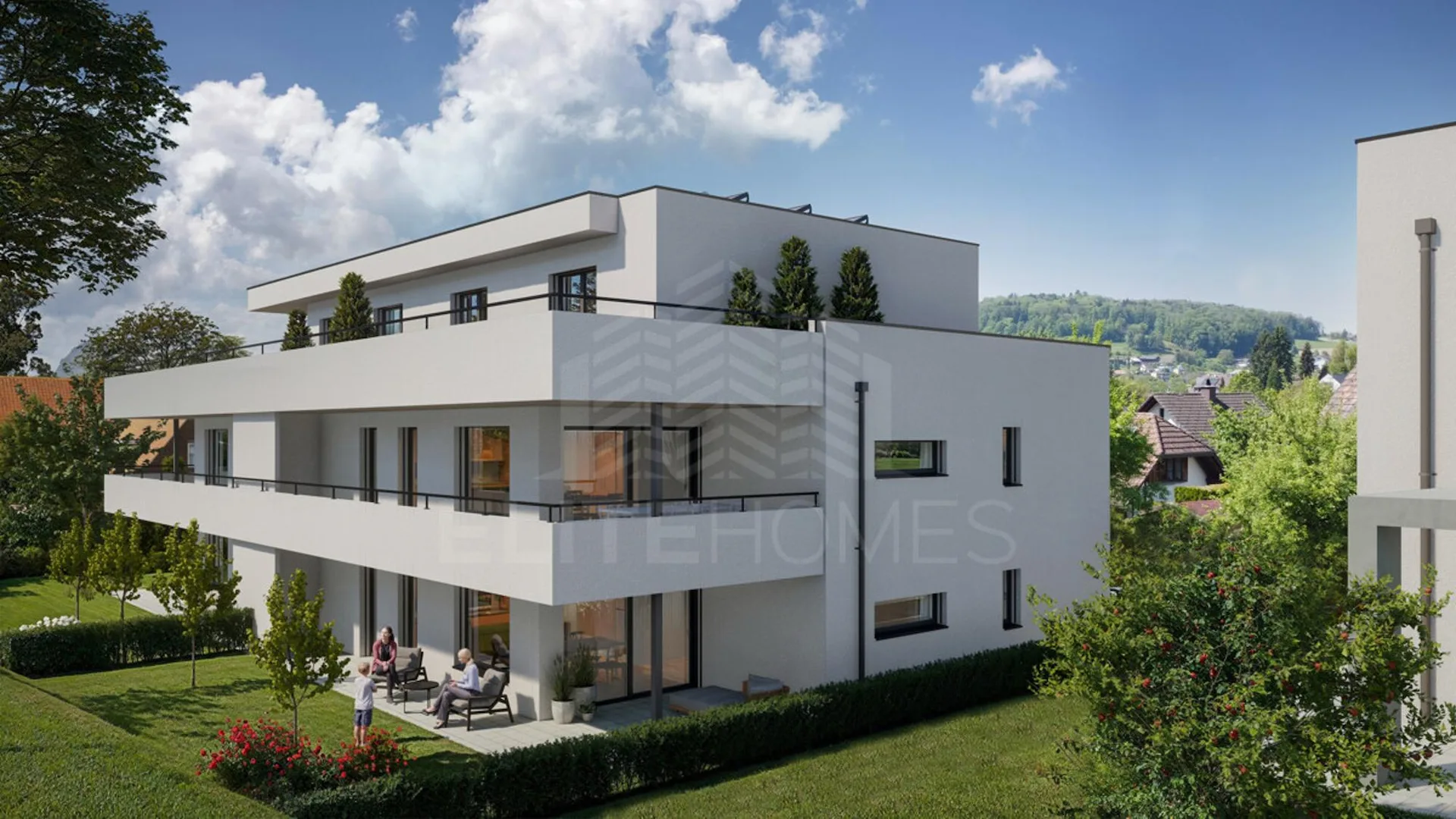 MODERNER, FAMILIENFREUNDLICHER NEUBAU MIT GROSSZÜGIGEM GARTENANTEIL