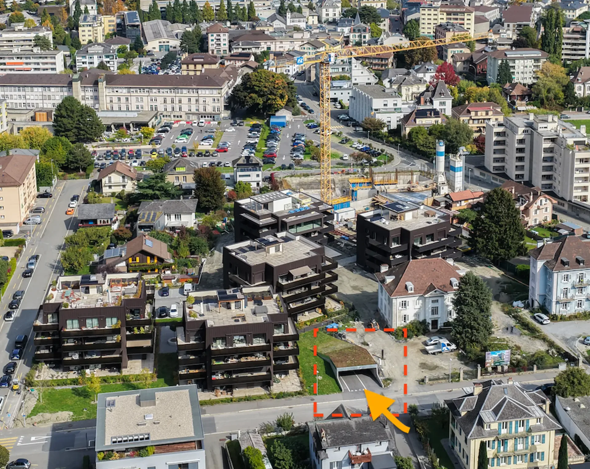 Parkplatz in Martigny in Untergrundgarage zu vermieten