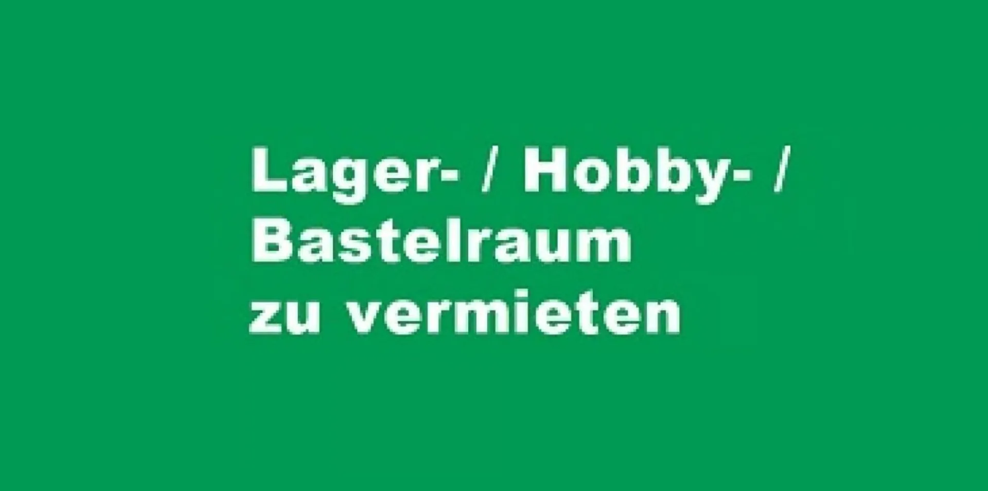 Abstellraum zu vermieten