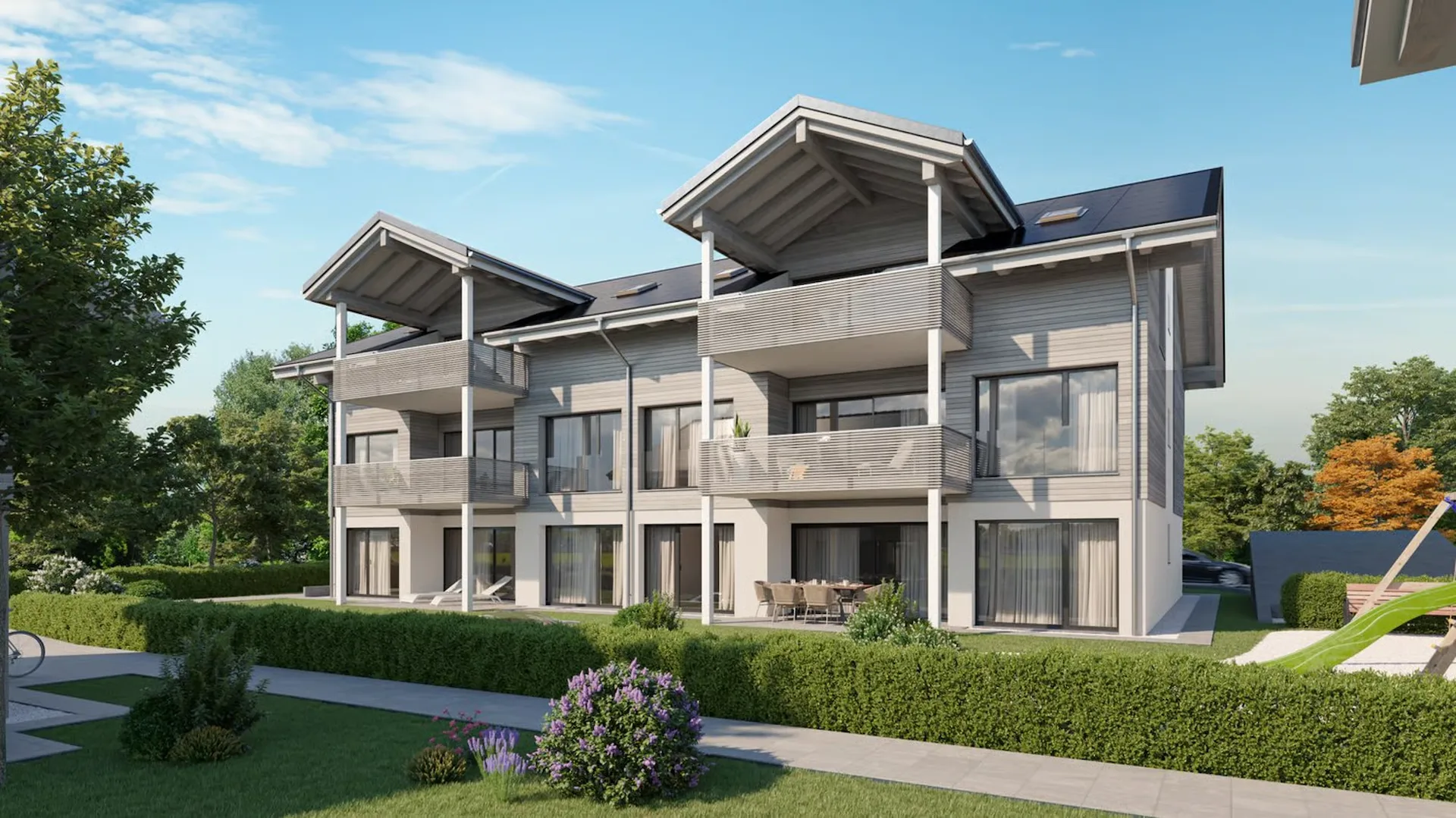 Vivre à Amsoldingen : Appartement neuf moderne 4,5 pièces au dernier étage
