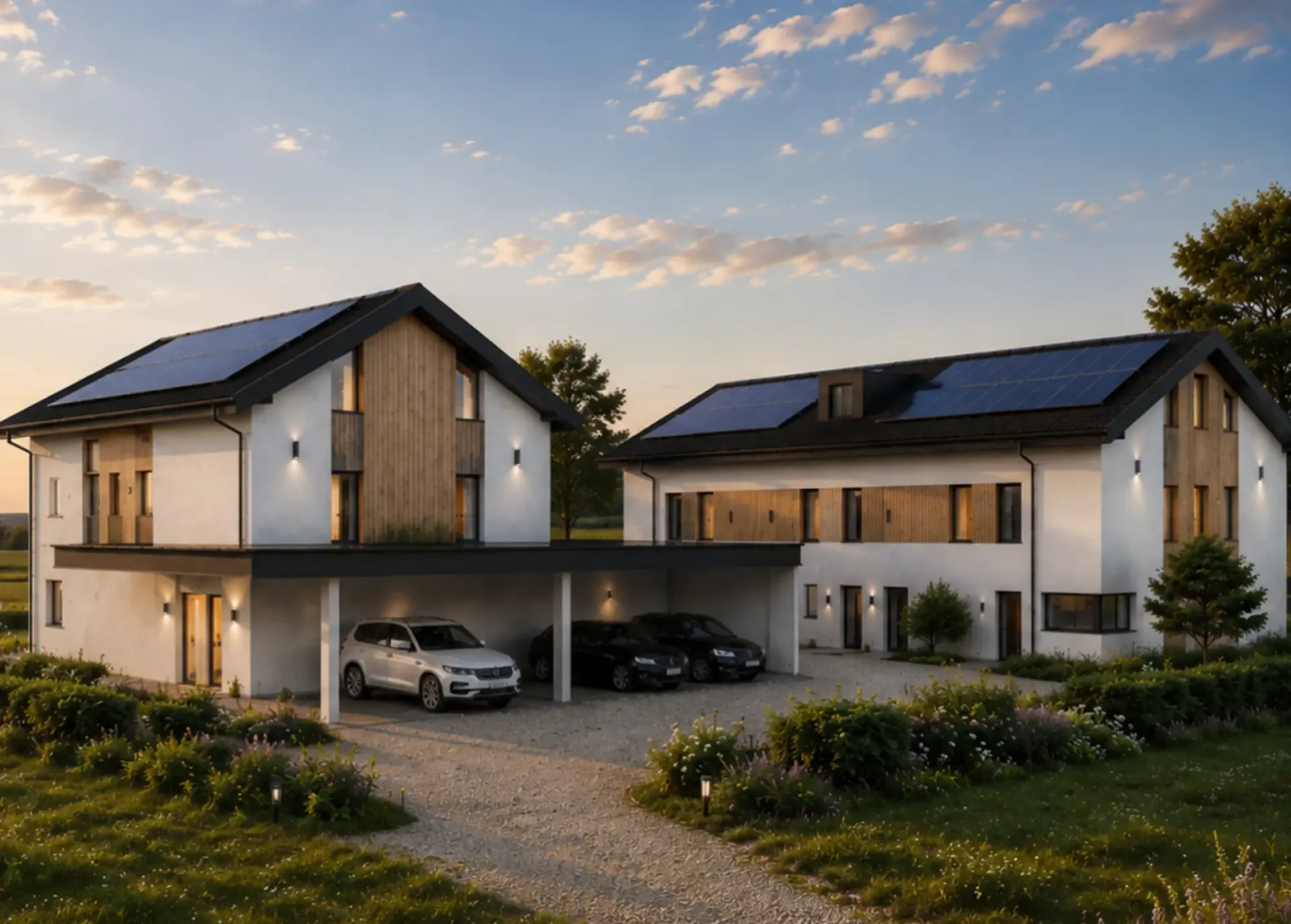 (B) Villa B in Lussy - 146 m² und 166 m² Garten