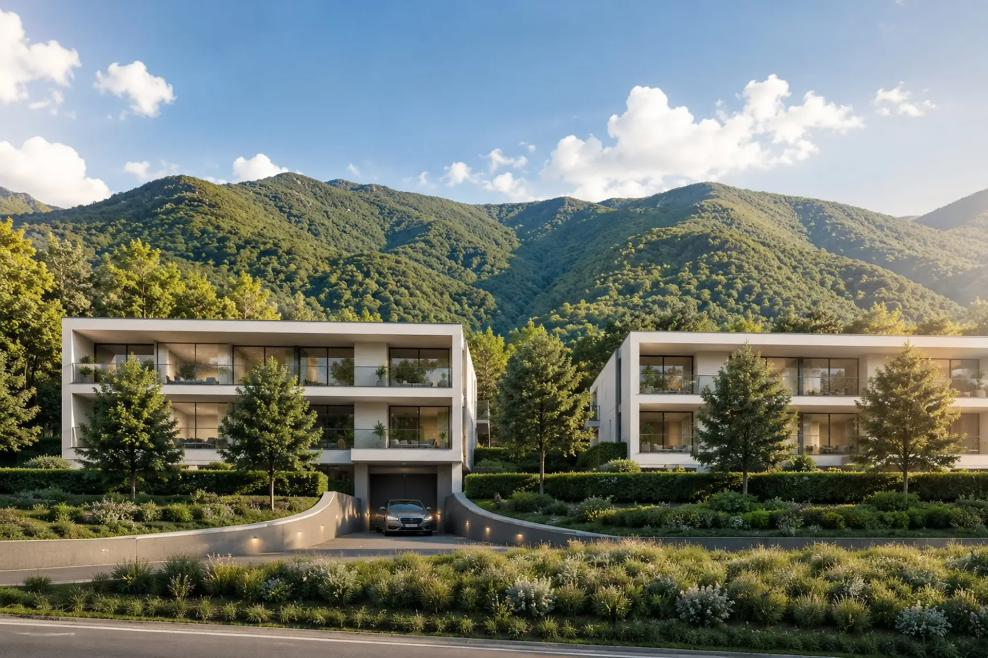 Exklusive neue Wohnungen mit Seeblick in Melano