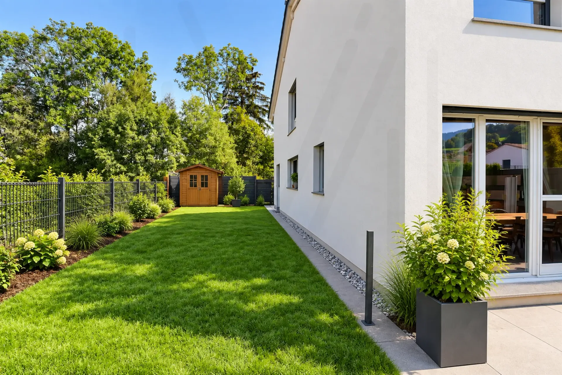 Eine familienfreundliche moderne 5.5-Zimmer-Villa in der Nähe von Freiburg