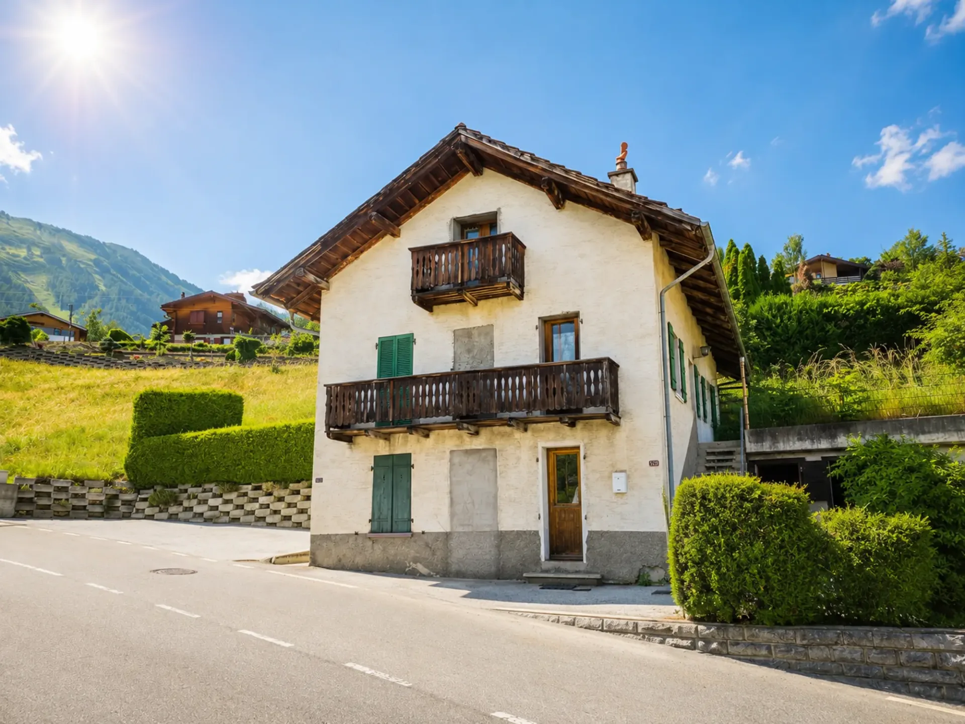 Doppelhaus von 3.5 Zimmern / Garten, Keller und Garage Box inklusive