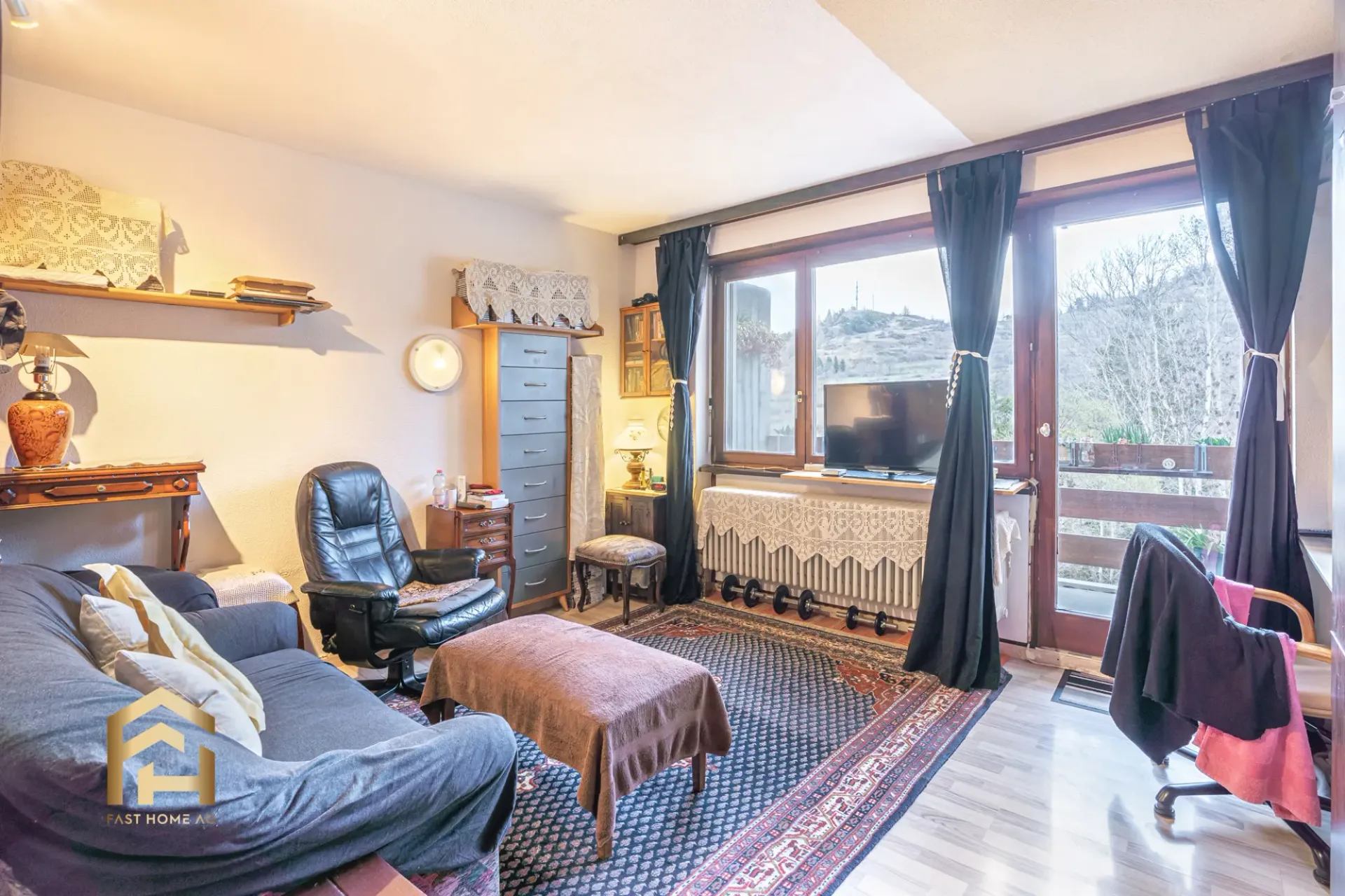 Möbliertes Studio mit fantastischer Aussicht