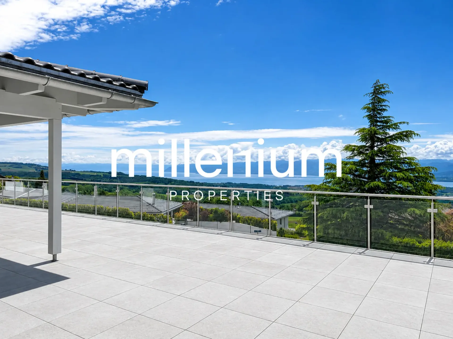 Luxus-Villa mit atemberaubendem Blick auf den Genfersee und die Alpen