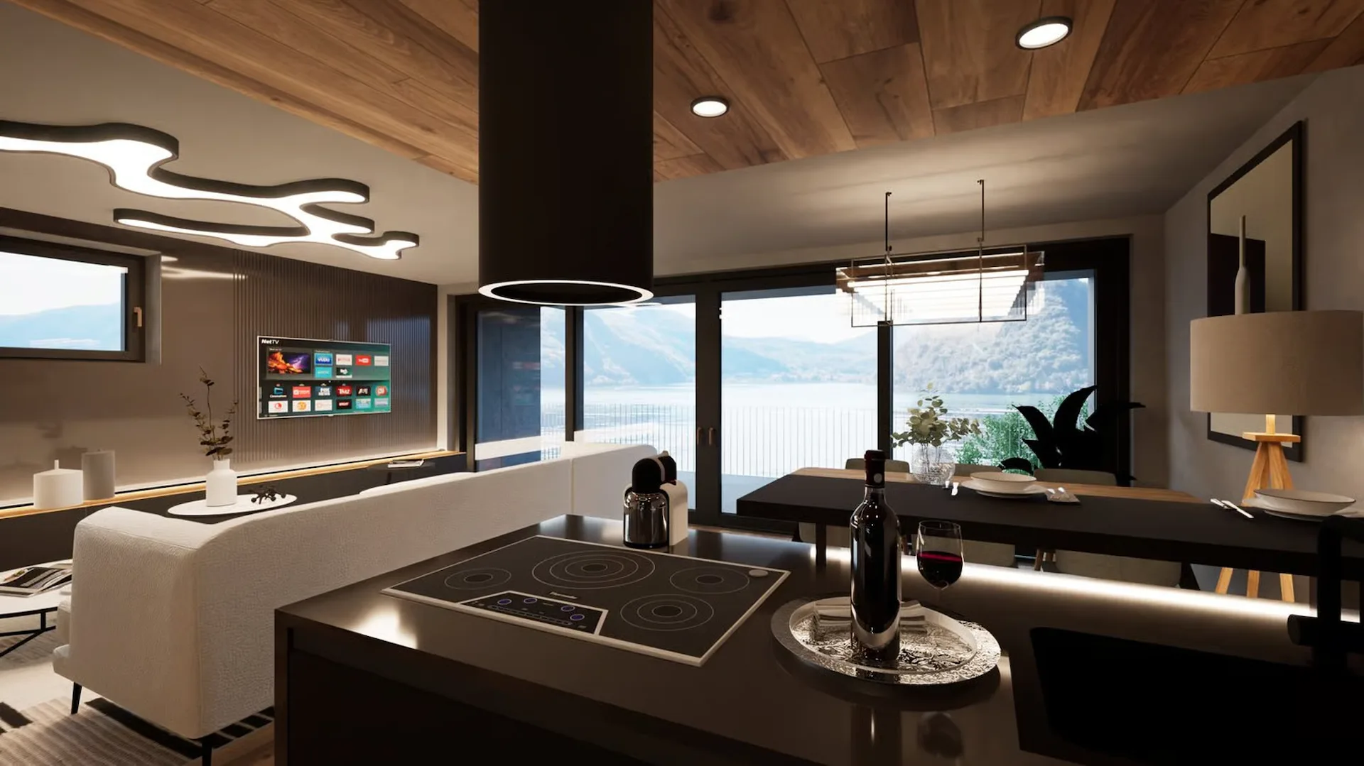 Exklusives Luxusapartment mit Pool und Seeblick in Lugano