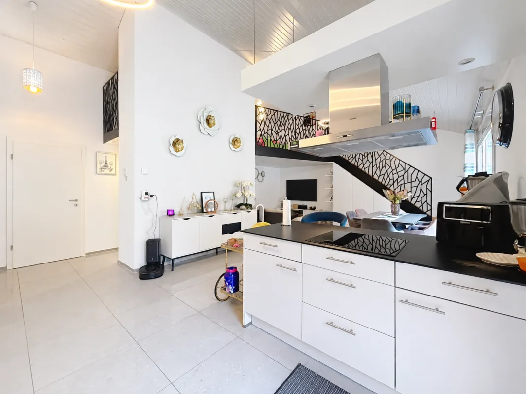 Beautiful cozy attic apartment with 3.5 rooms, mezzanine and large terrace