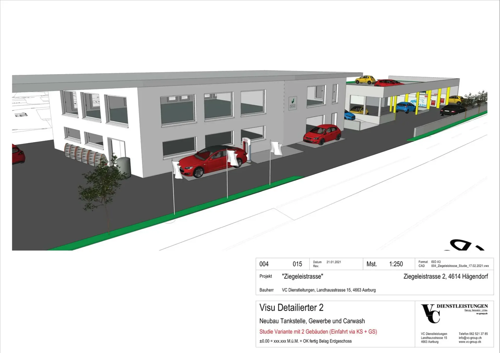 Modern commercial space on the ground floor and upper floor on Ziegeleistrasse in Hägendorf