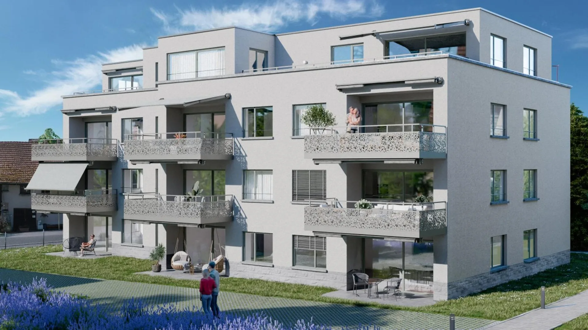 Leben am Wildbach in Hinwil: 4.5 Zimmer Gartenwohnung