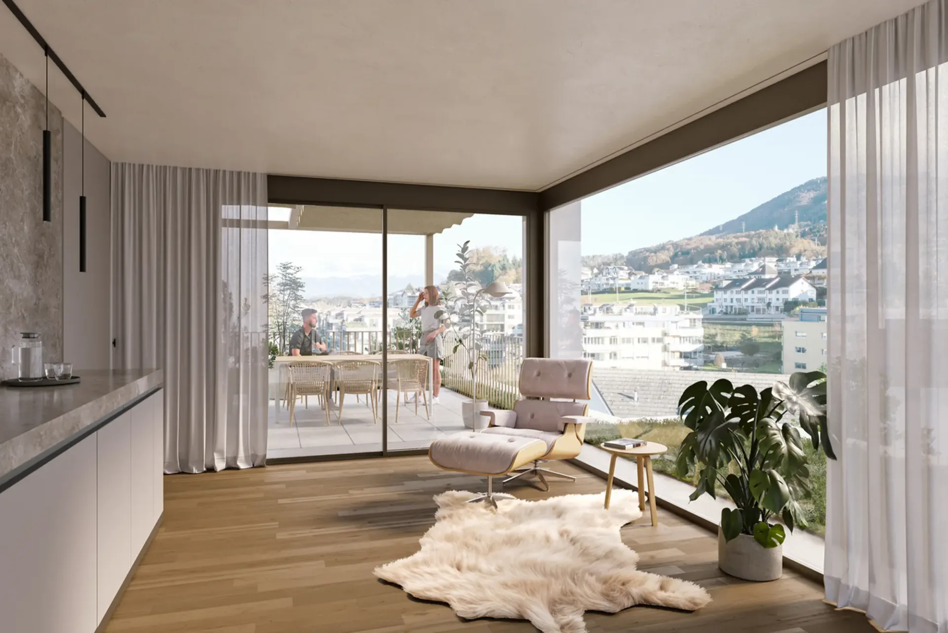 Neubau Résidence Épuré | Attika-Maisonette auf zwei Wohnebenen