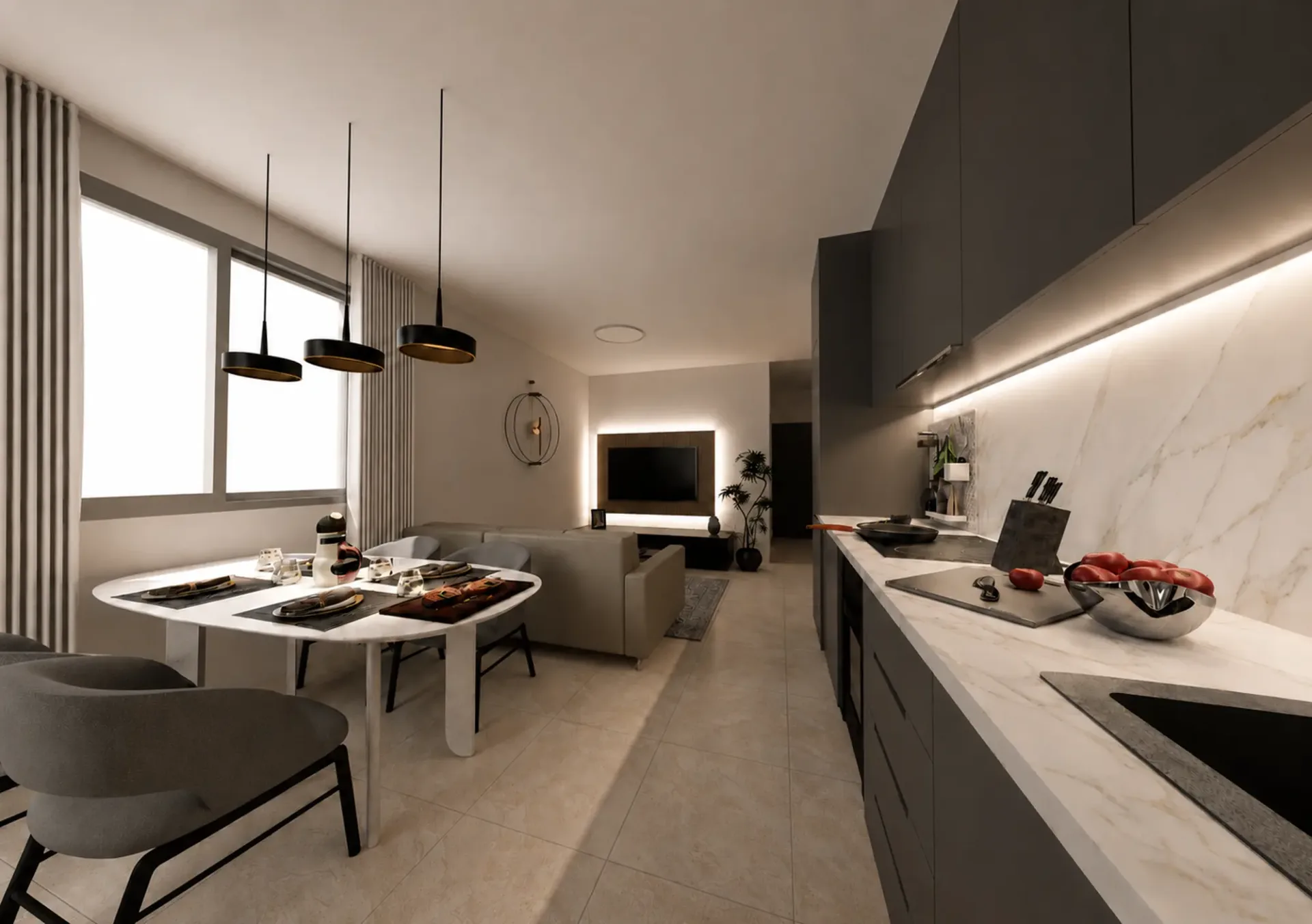 2.5 room apartment on the top floor for rent in Stabio