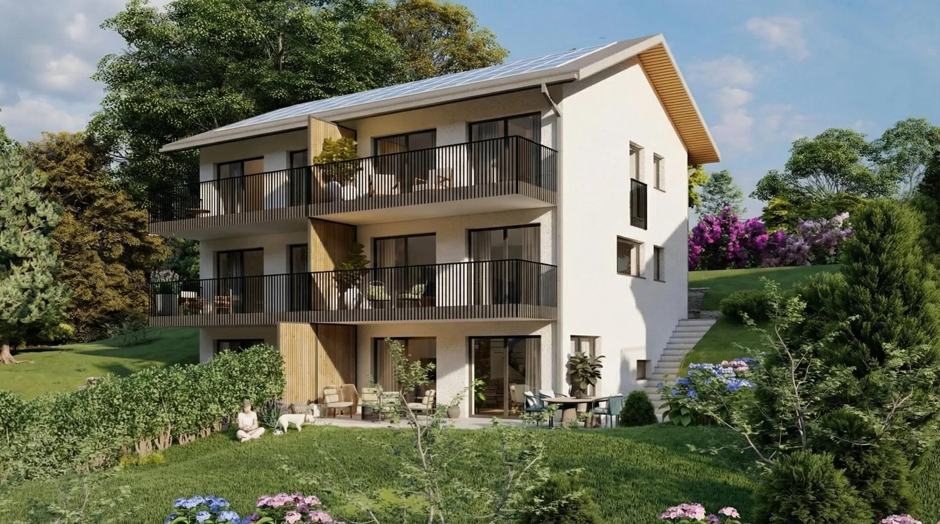 Neue Vermarktung von vier Villen in Jongny mit Blick auf den Genfersee