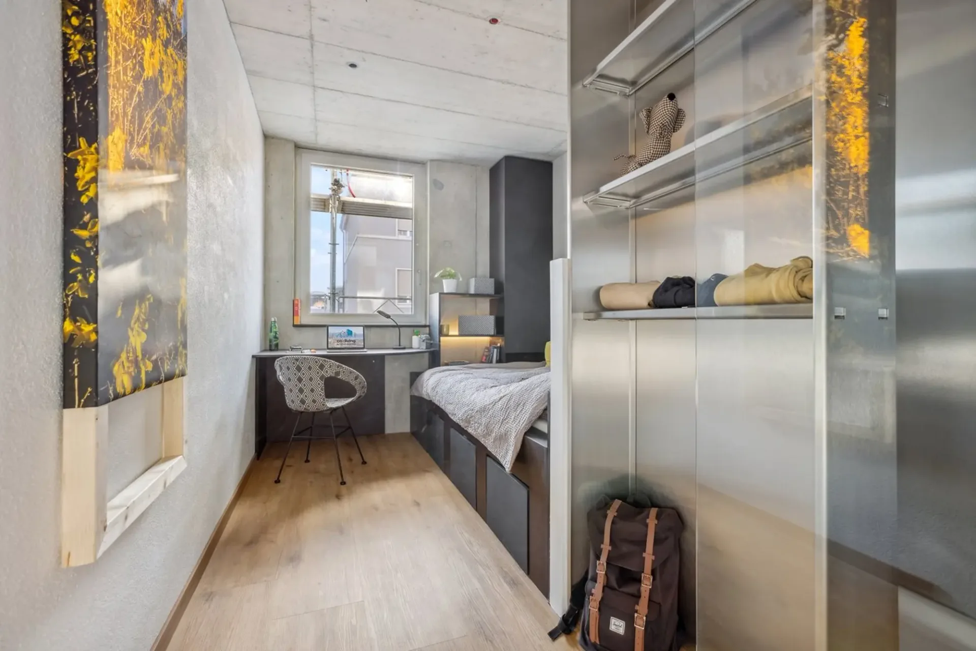 Modern Student Room at Le Lumen – All-Inclusive Living in Crissier