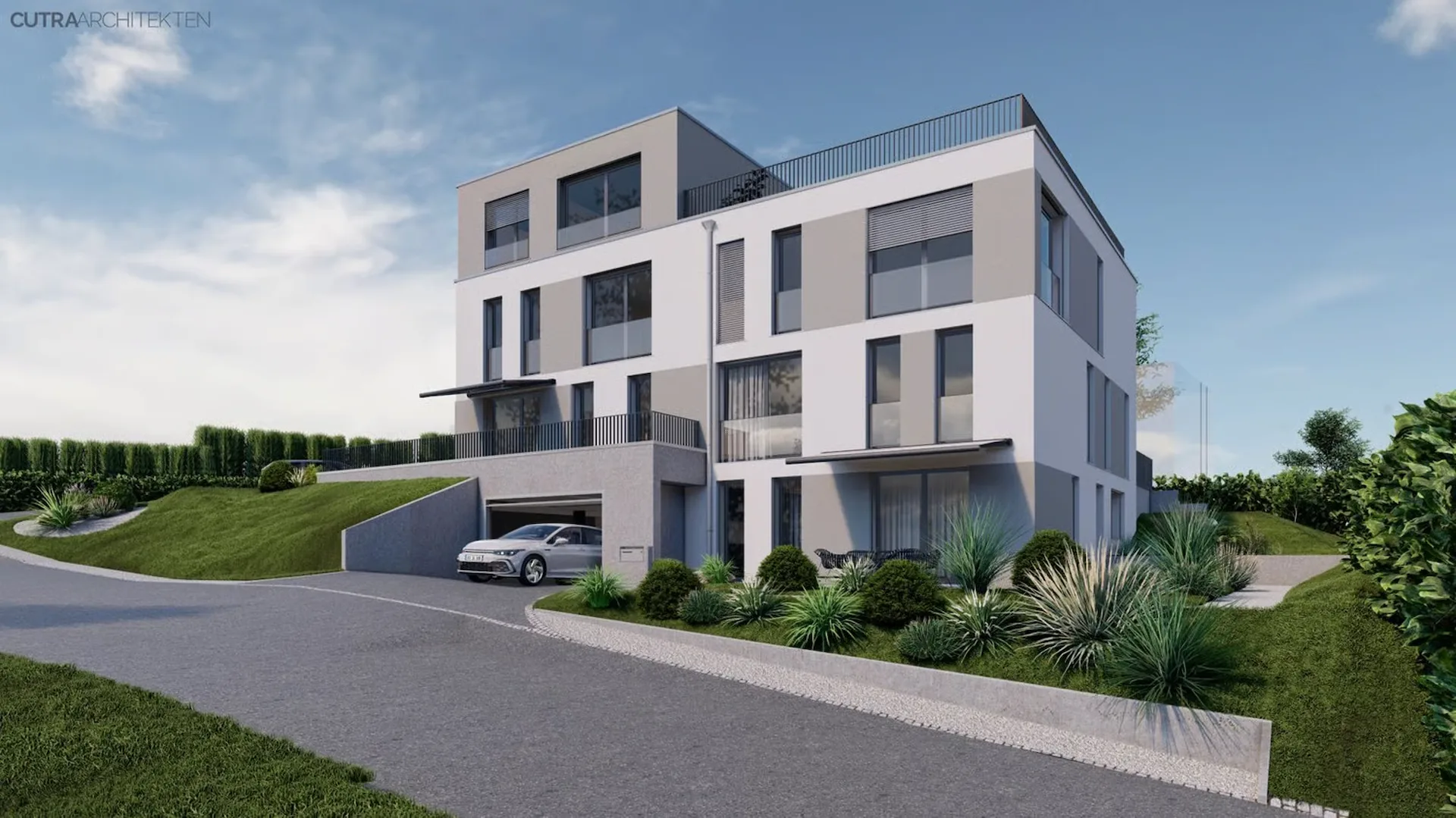 NEUBAU 4x zusammengebauten Einzelwohnhäuser mit Einstellhalle Haus 02