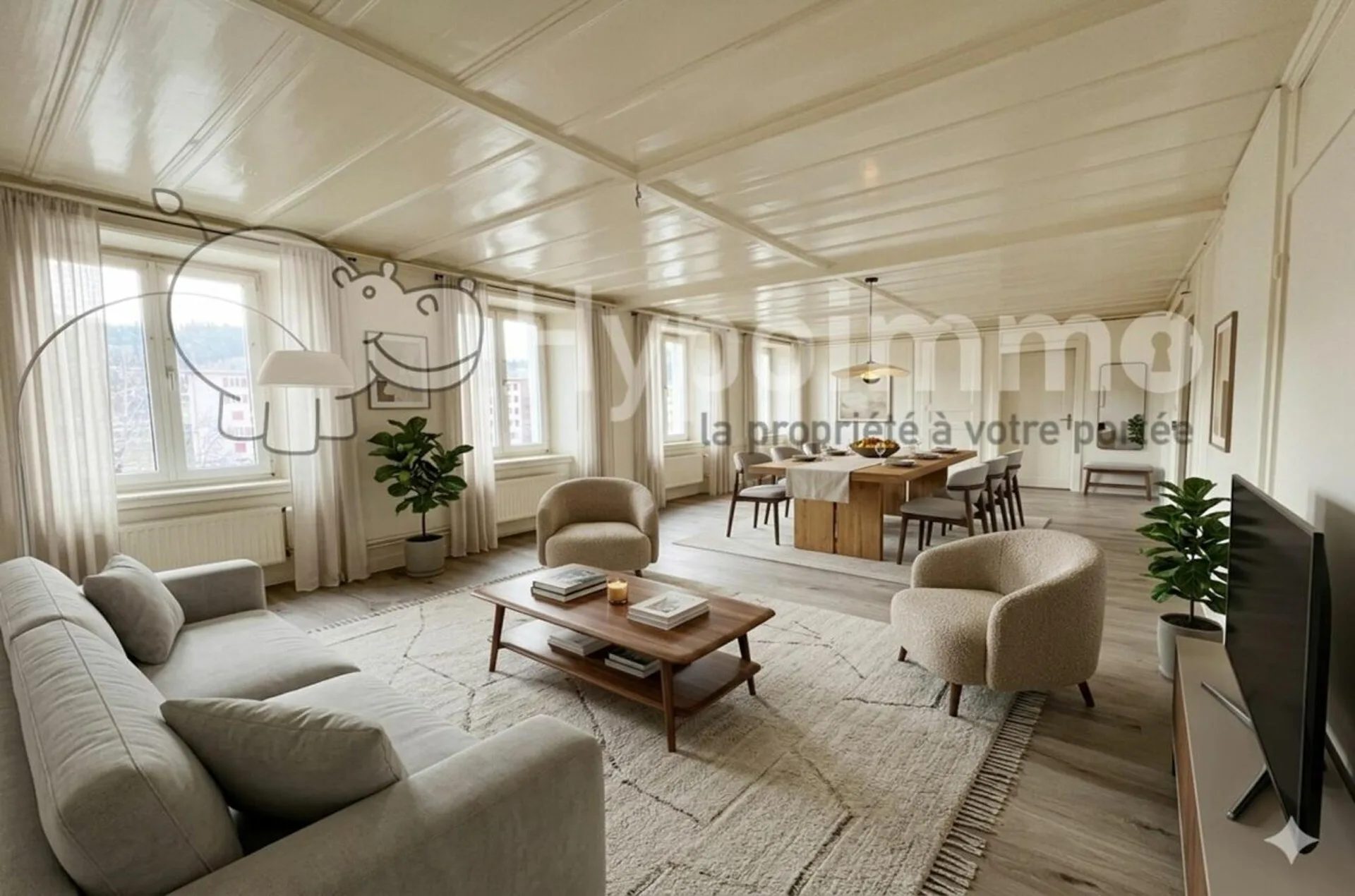 Schönes 5-Zimmer-Apartment mit Gemeinschaftsgarten