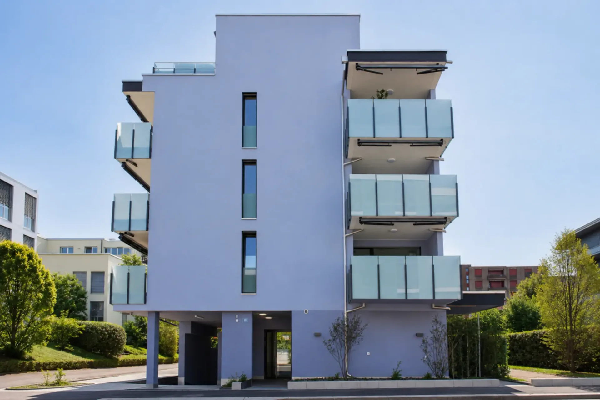 Habitation moderne au Hubertus avec vue sur l'Üetliberg