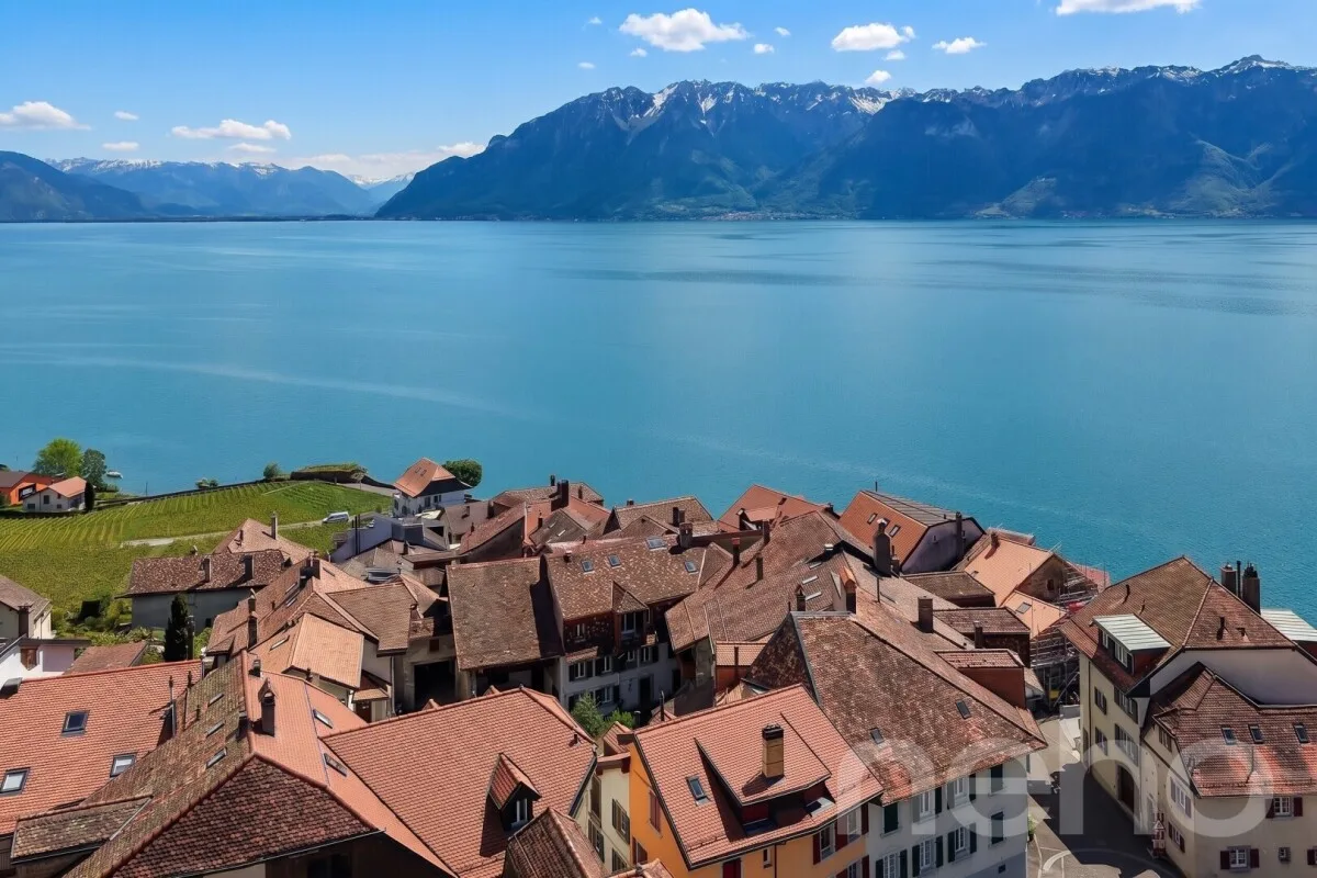 Im Herzen von Rivaz: Renovierte Winzerhaus aus dem 17. Jahrhundert mit Blick auf den See und die Alpen