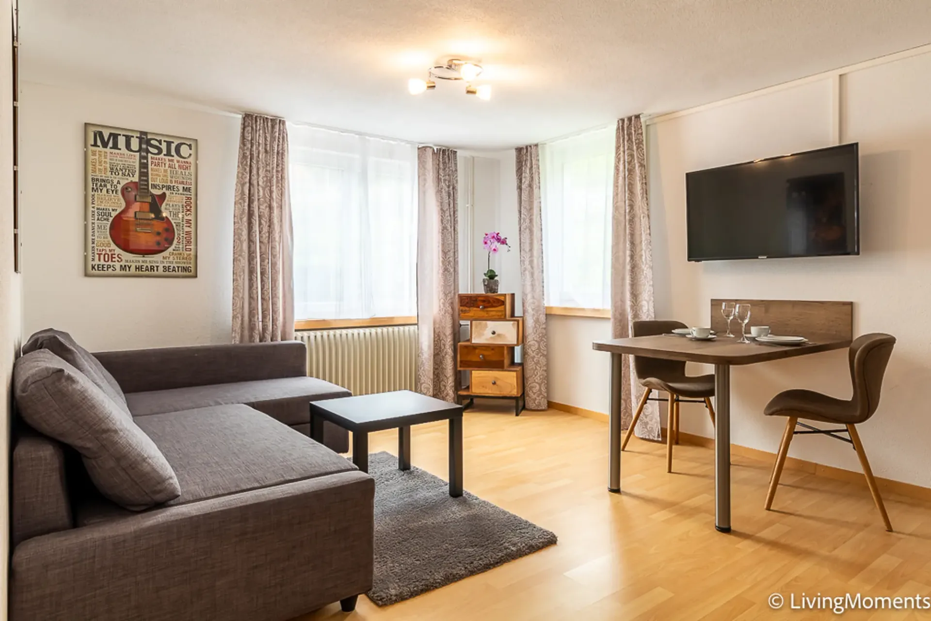 Modern und gemütliches möbliertes 1.5-Zimmer Appartement in Sargans