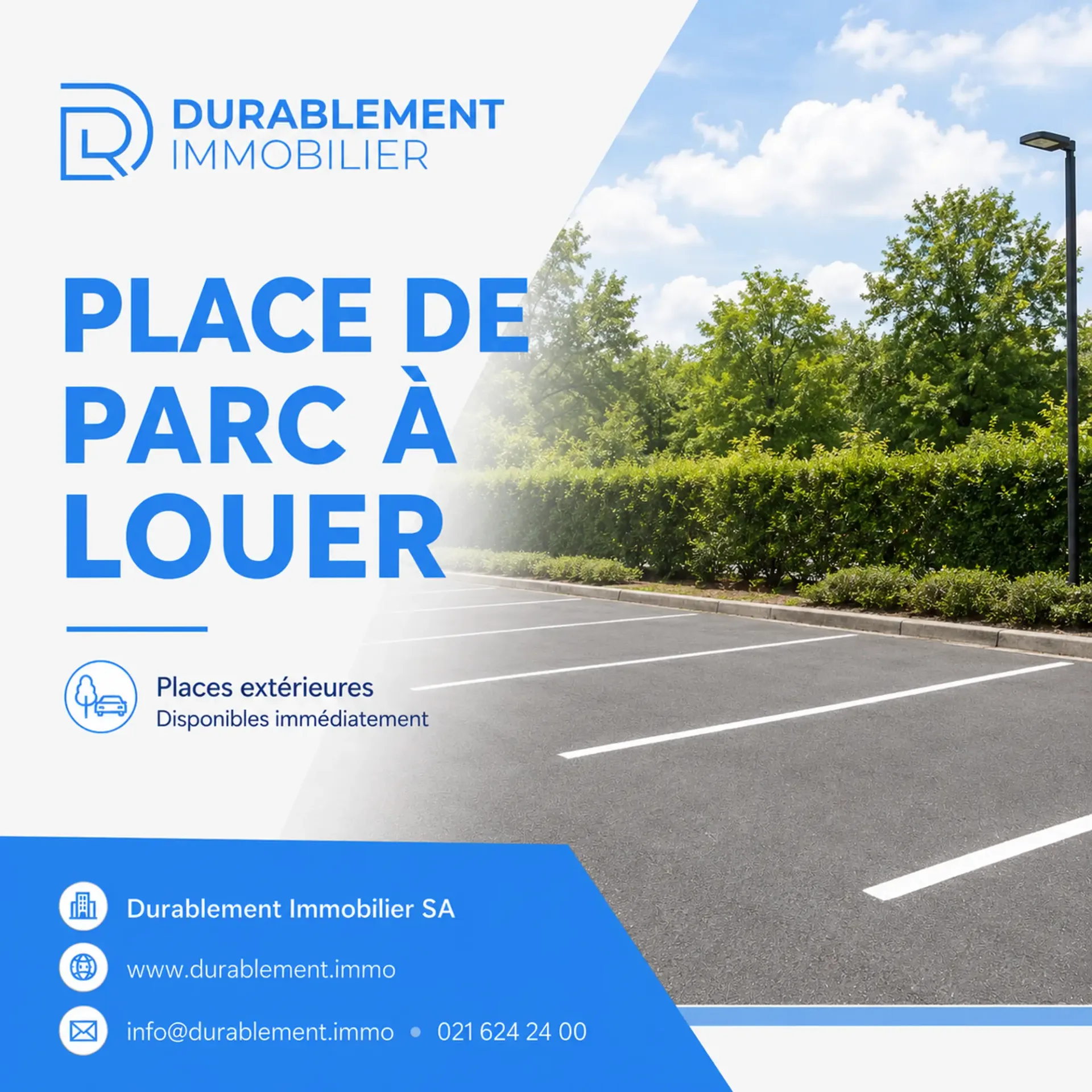 Außenparkplatz - Crissier/Renens - Wohngebiet