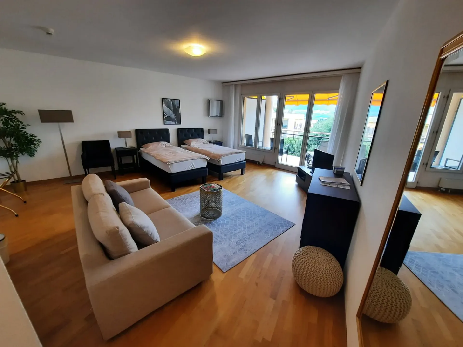 Gemütliche 1.5-Zimmer-Wohnung mit Möbeln in Muralto mit Balkon