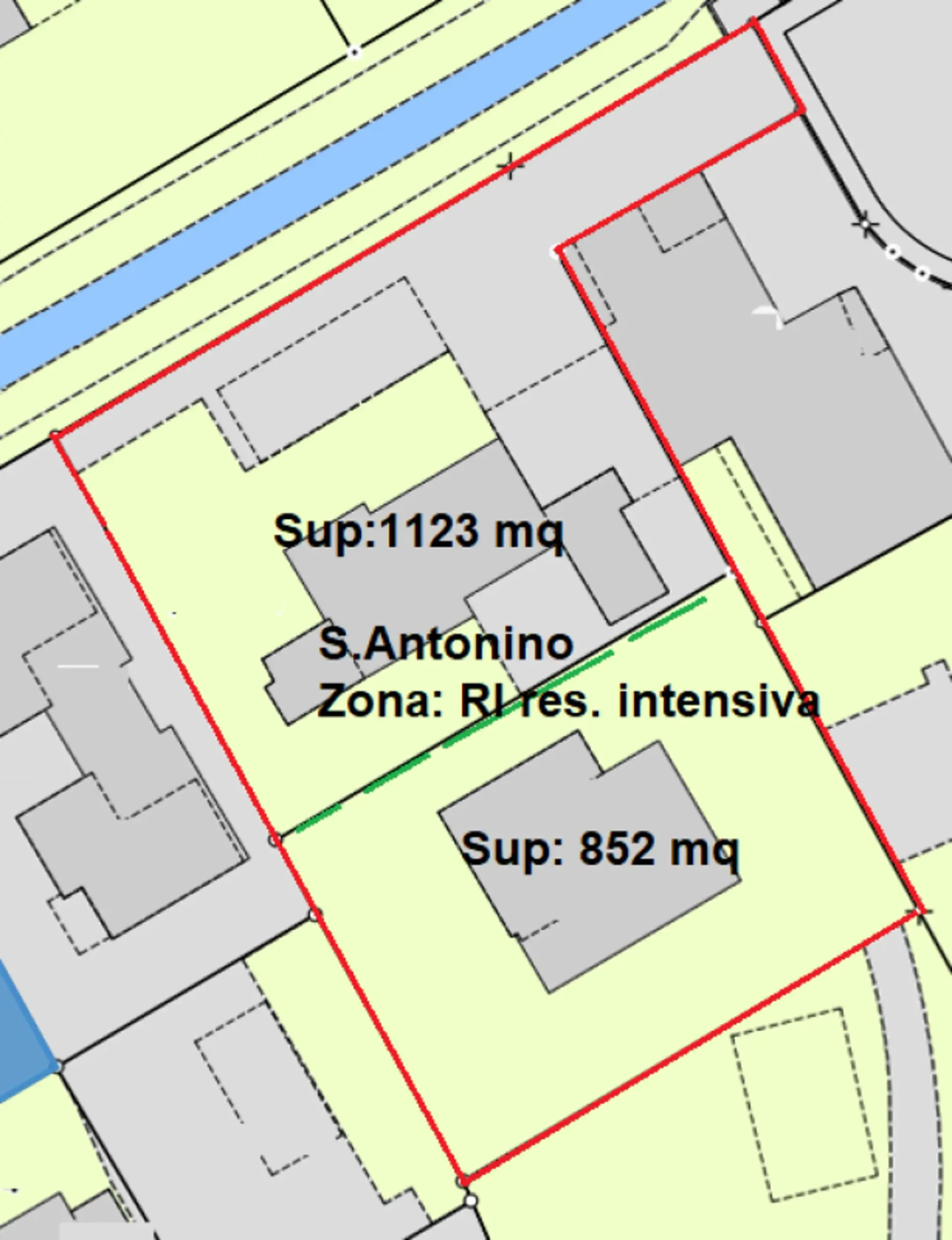 Bauplatz von etwa 2.000 m²
