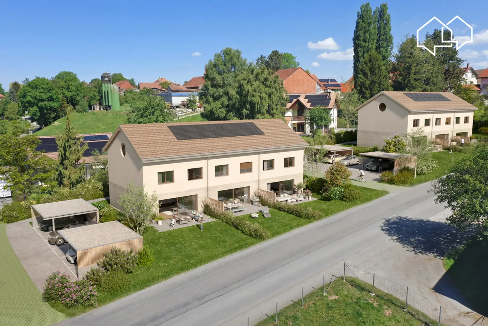 Das Anwesen Clos des Jordils - 5,5-Zimmer-Villa neu - Los B3