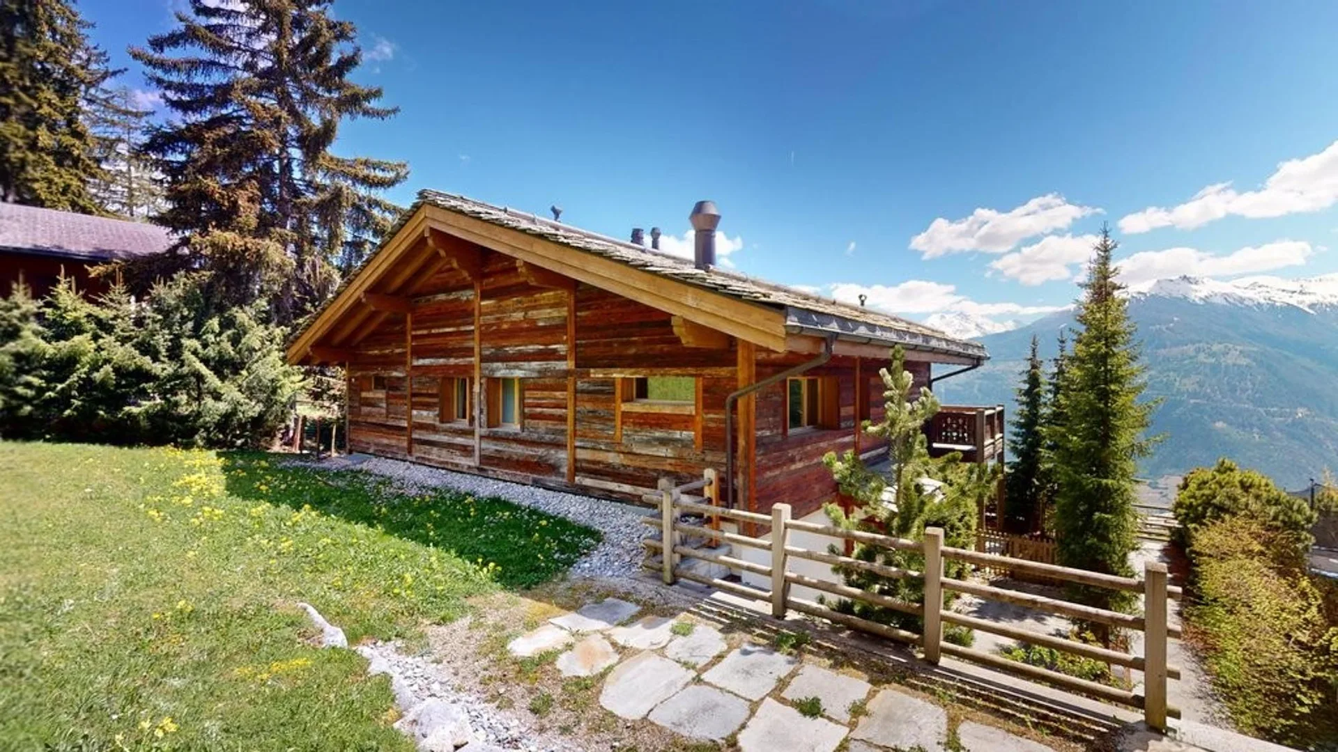 Crans - Chalet von hohem Standard mit atemberaubendem Blick auf die Alpen