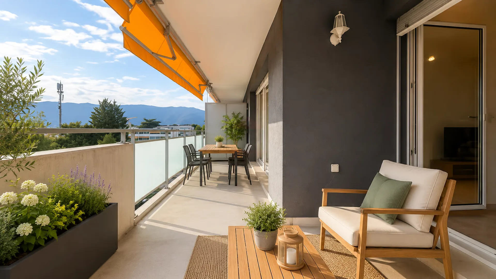 Charmant 5 pièces de 117 m² PPE à Meyrin avec un grand balcon
