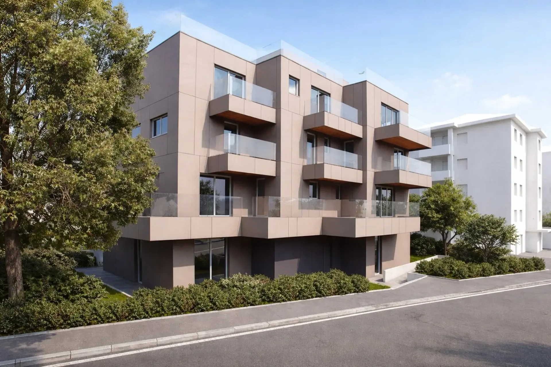Modernes Einzimmerapartment in Breganzona