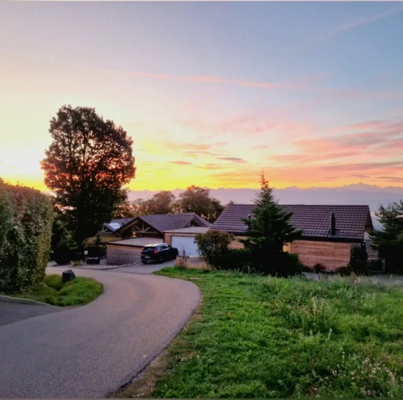 Einzigartige contemporary Villa - Panoramablick auf den See und den Mont-Blanc